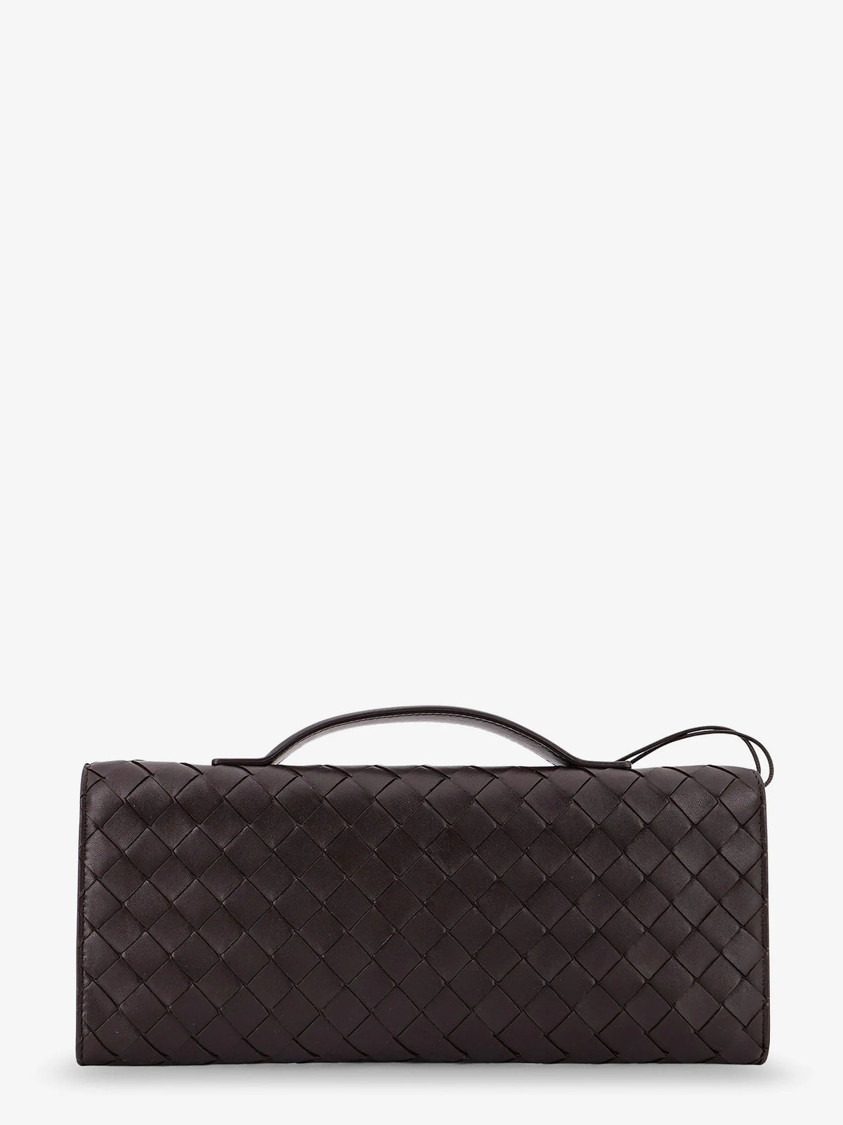 Andiamo Leather Clutch with Intrecciato motif
