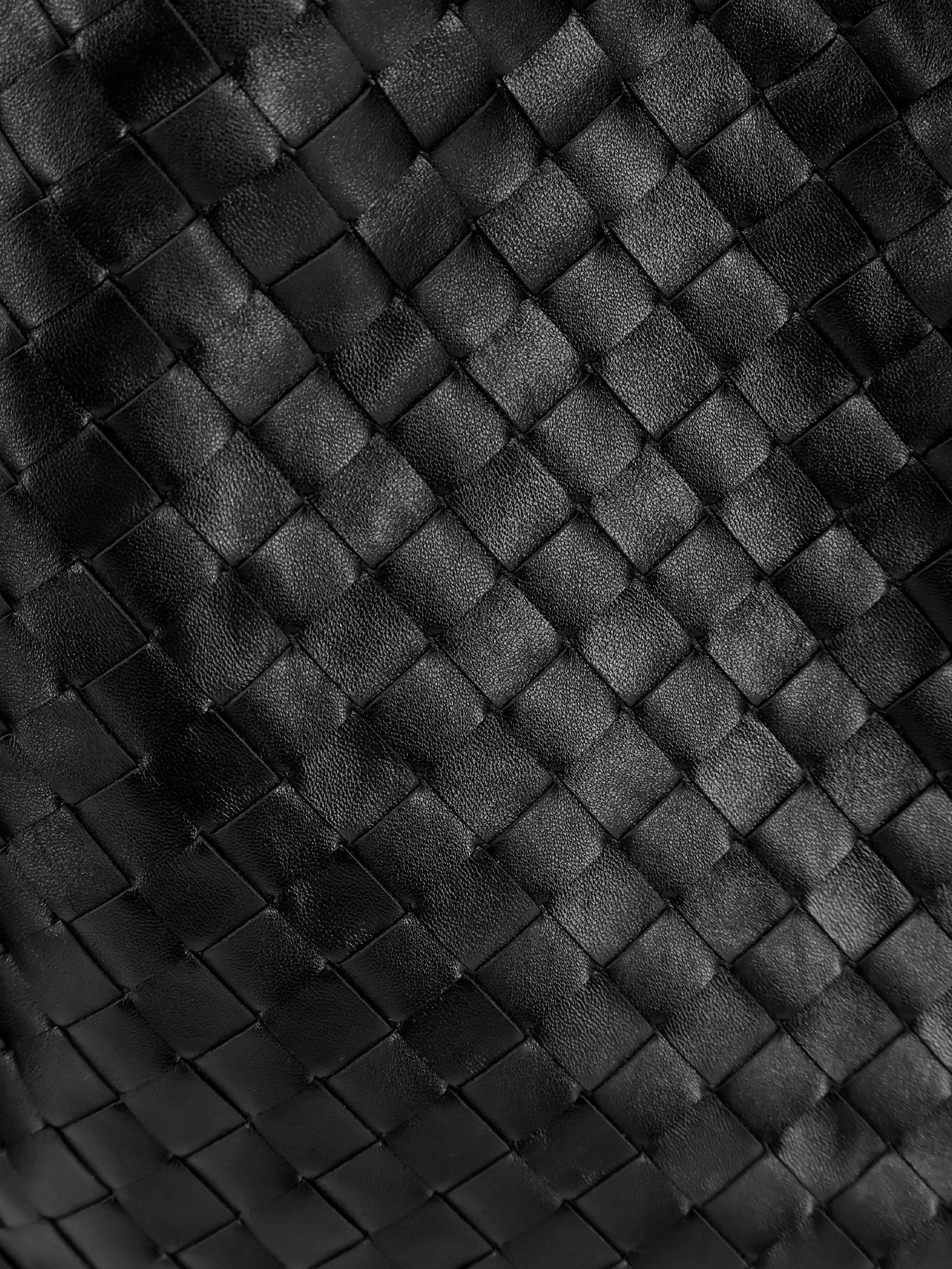 Hop Hobo Leather Shoulder Bag with Intreccio Pattern