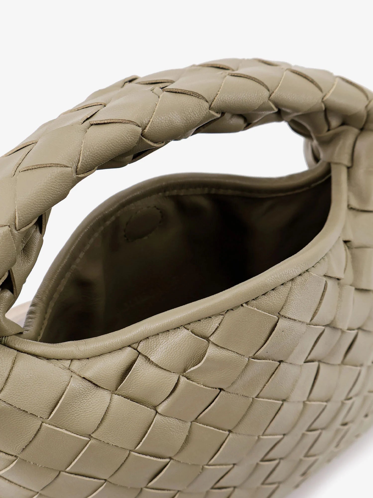 Mini Hop leather crossbody bag with Intrecciato pattern