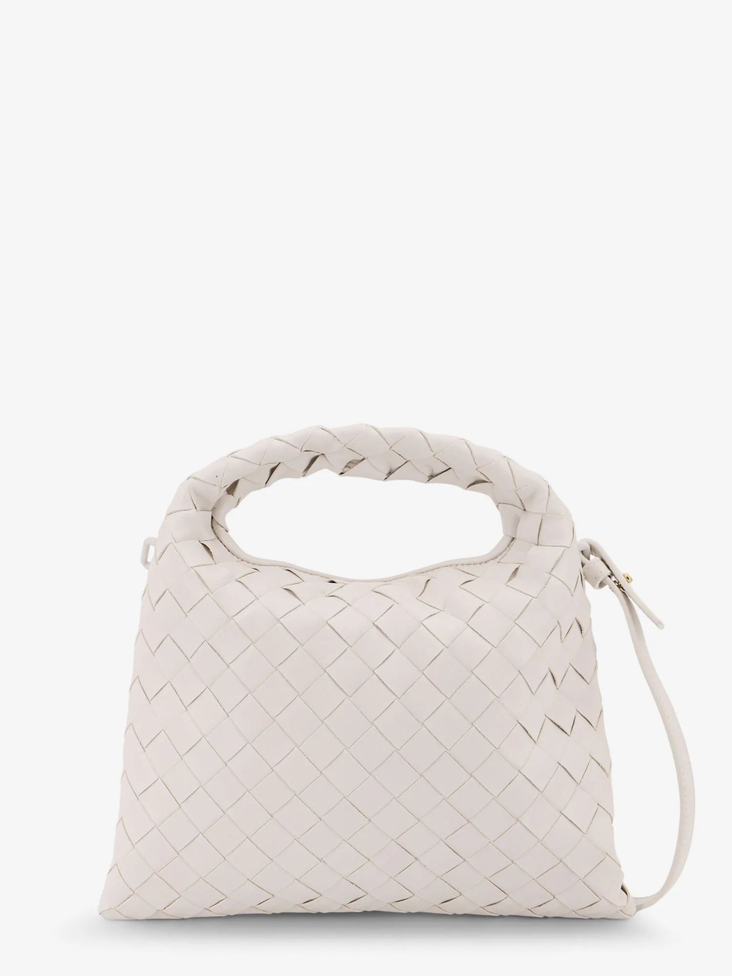 Mini Hop leather crossbody bag with Intrecciato pattern