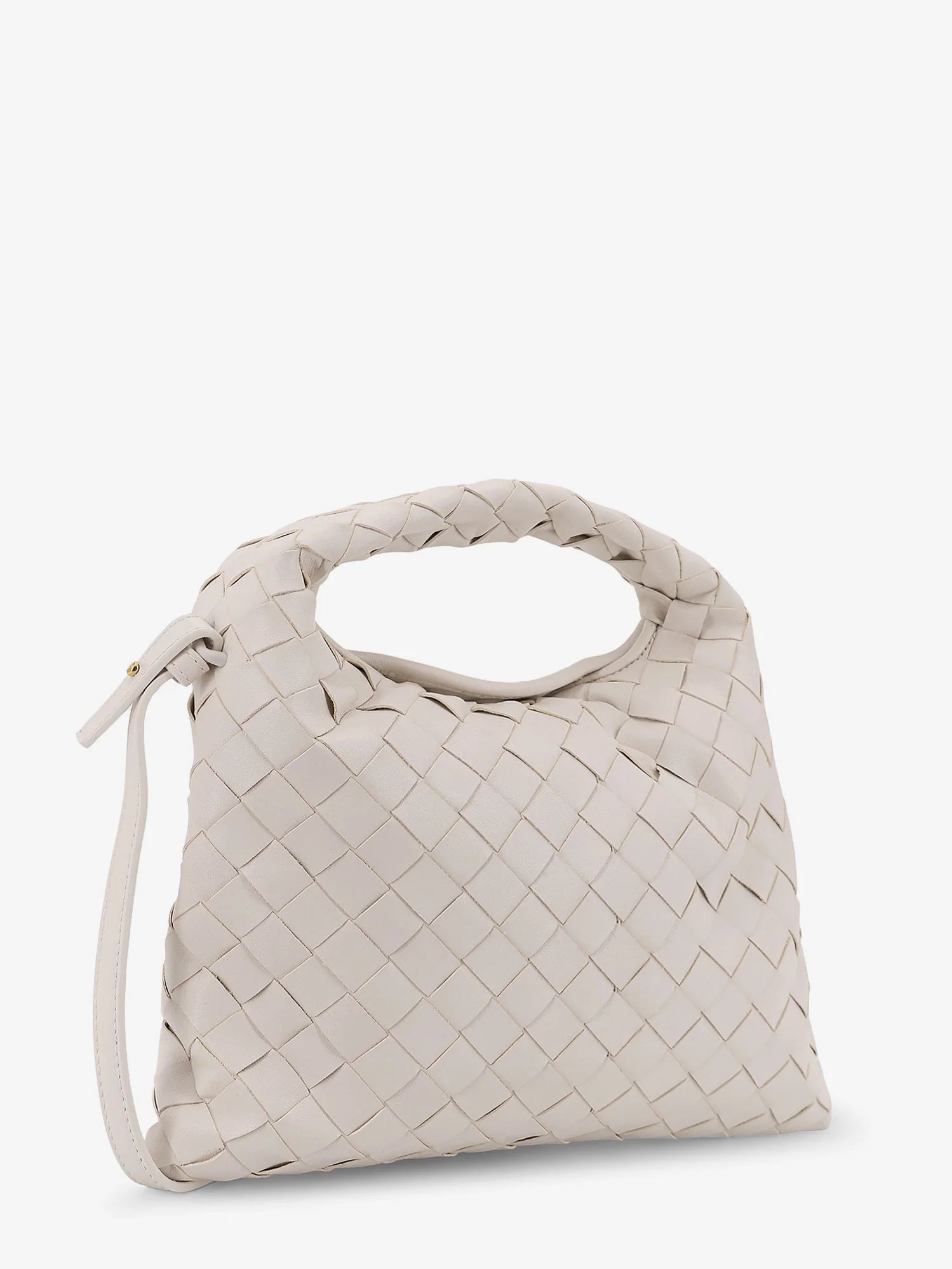 Mini Hop leather crossbody bag with Intrecciato pattern
