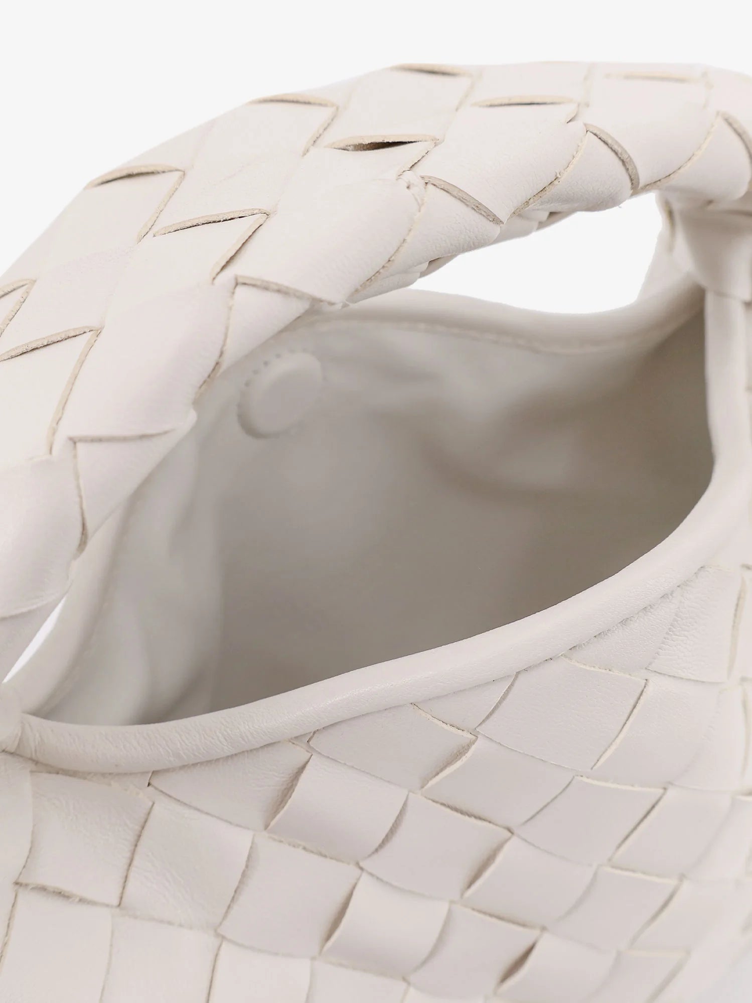 Mini Hop leather crossbody bag with Intrecciato pattern