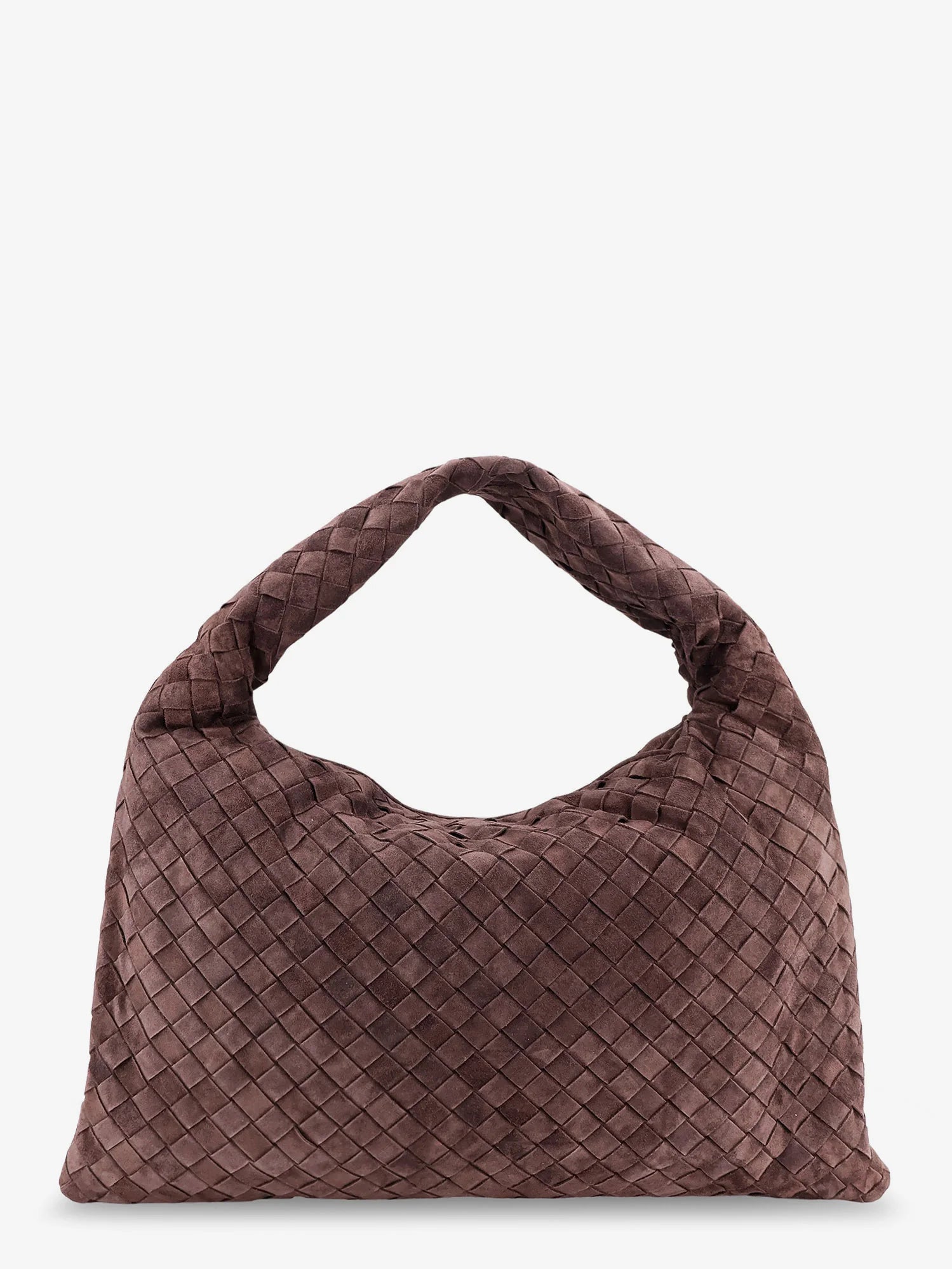 Hop leather shoulder bag with Intrecciato effect