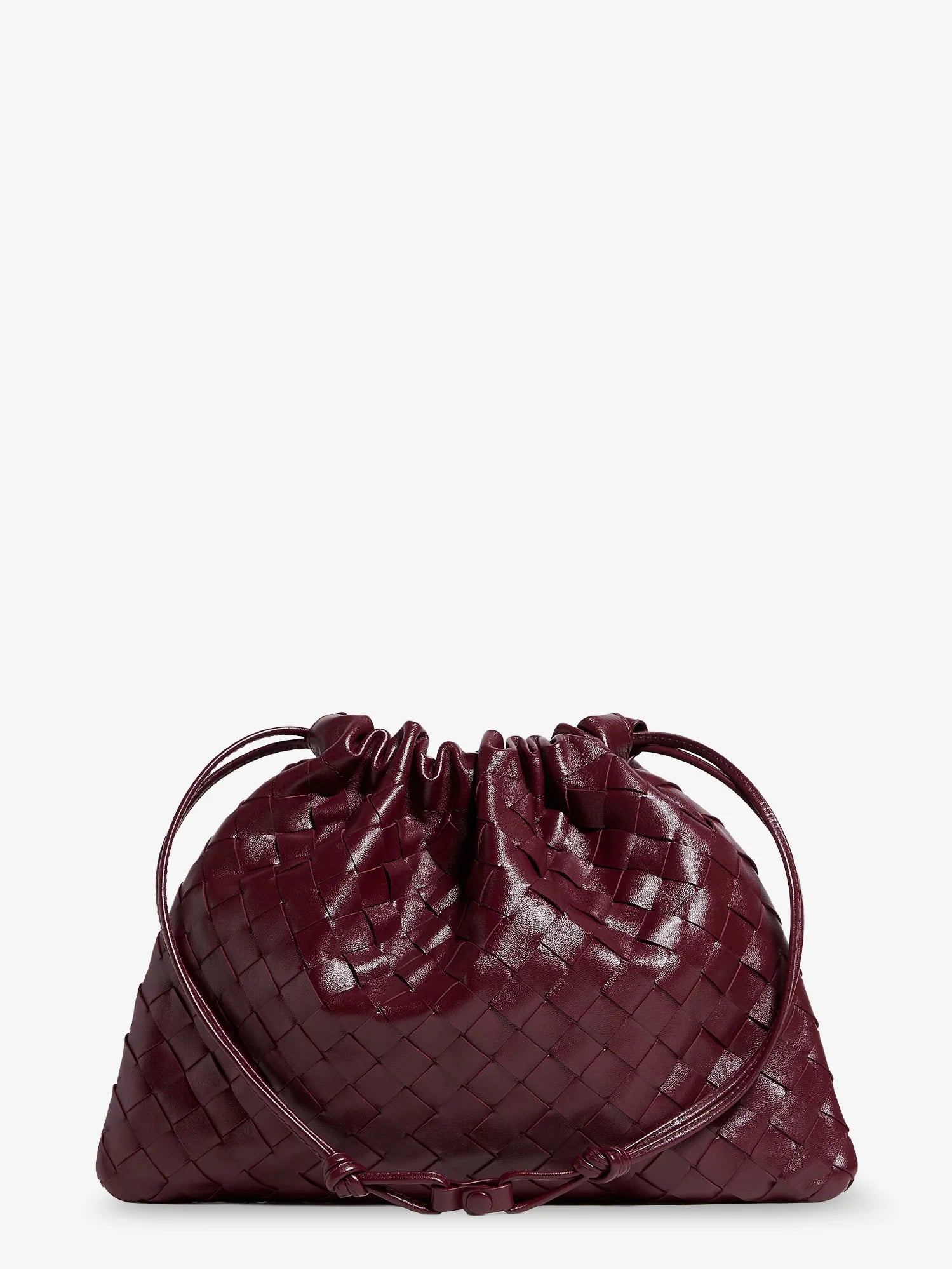 Medium Dustbag in suede with Intrecciato effect
