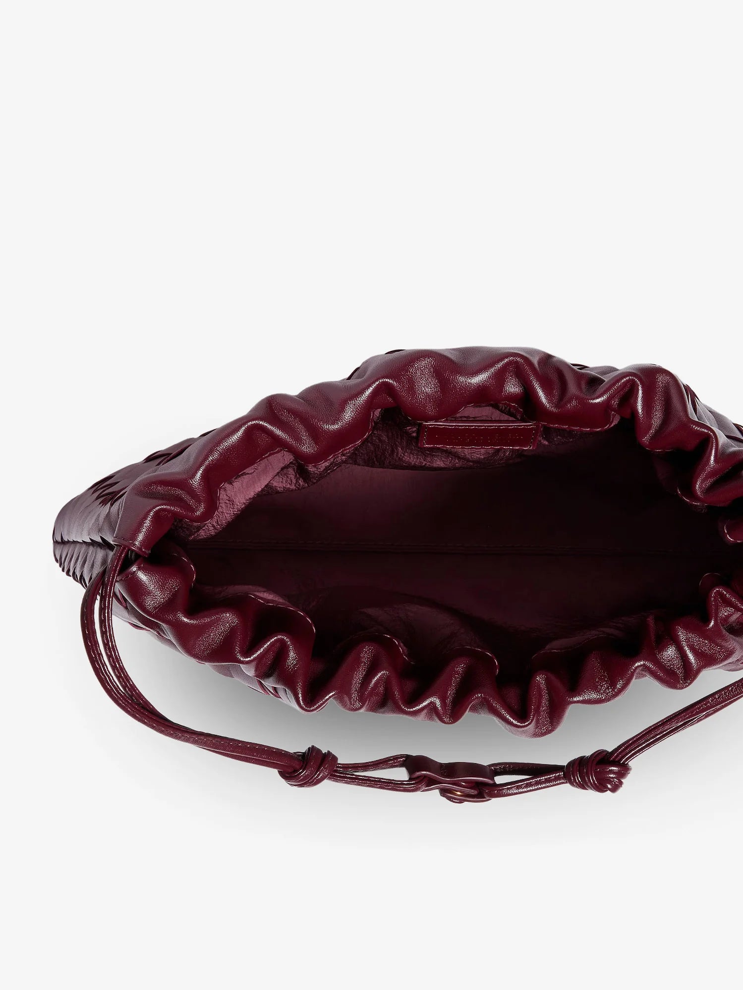 Medium Dustbag in suede with Intrecciato effect