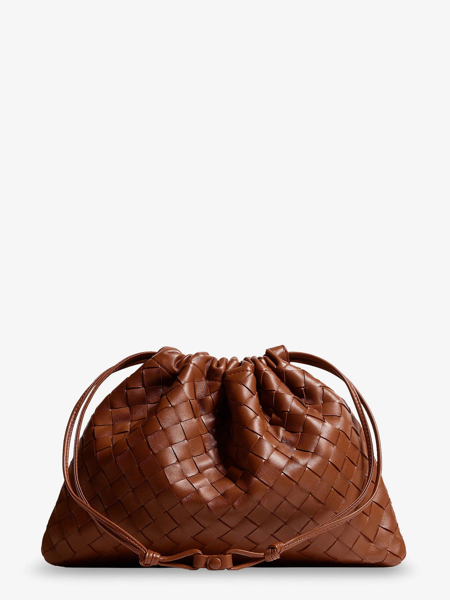 Medium Dustbag in suede with Intrecciato effect