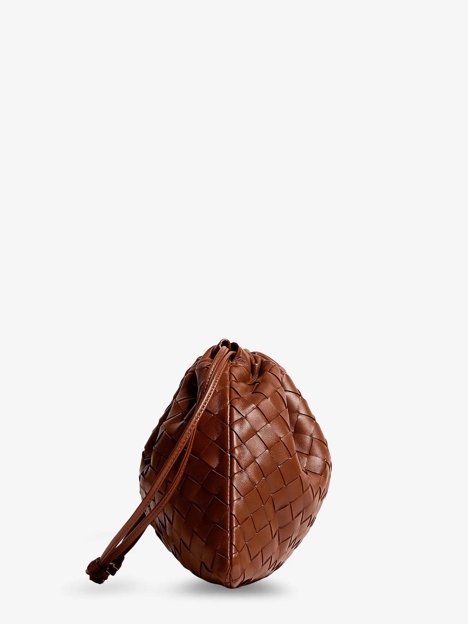 Medium Dustbag in suede with Intrecciato effect