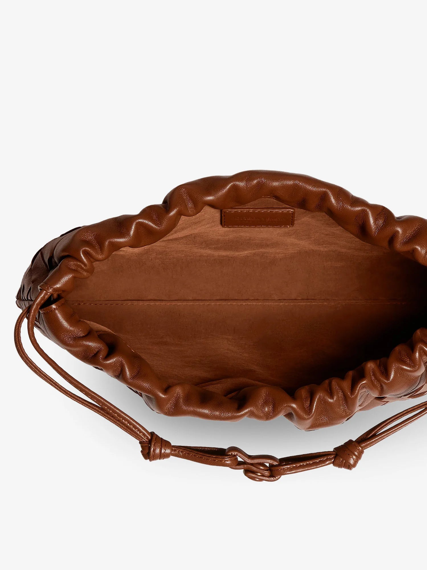 Medium Dustbag in suede with Intrecciato effect