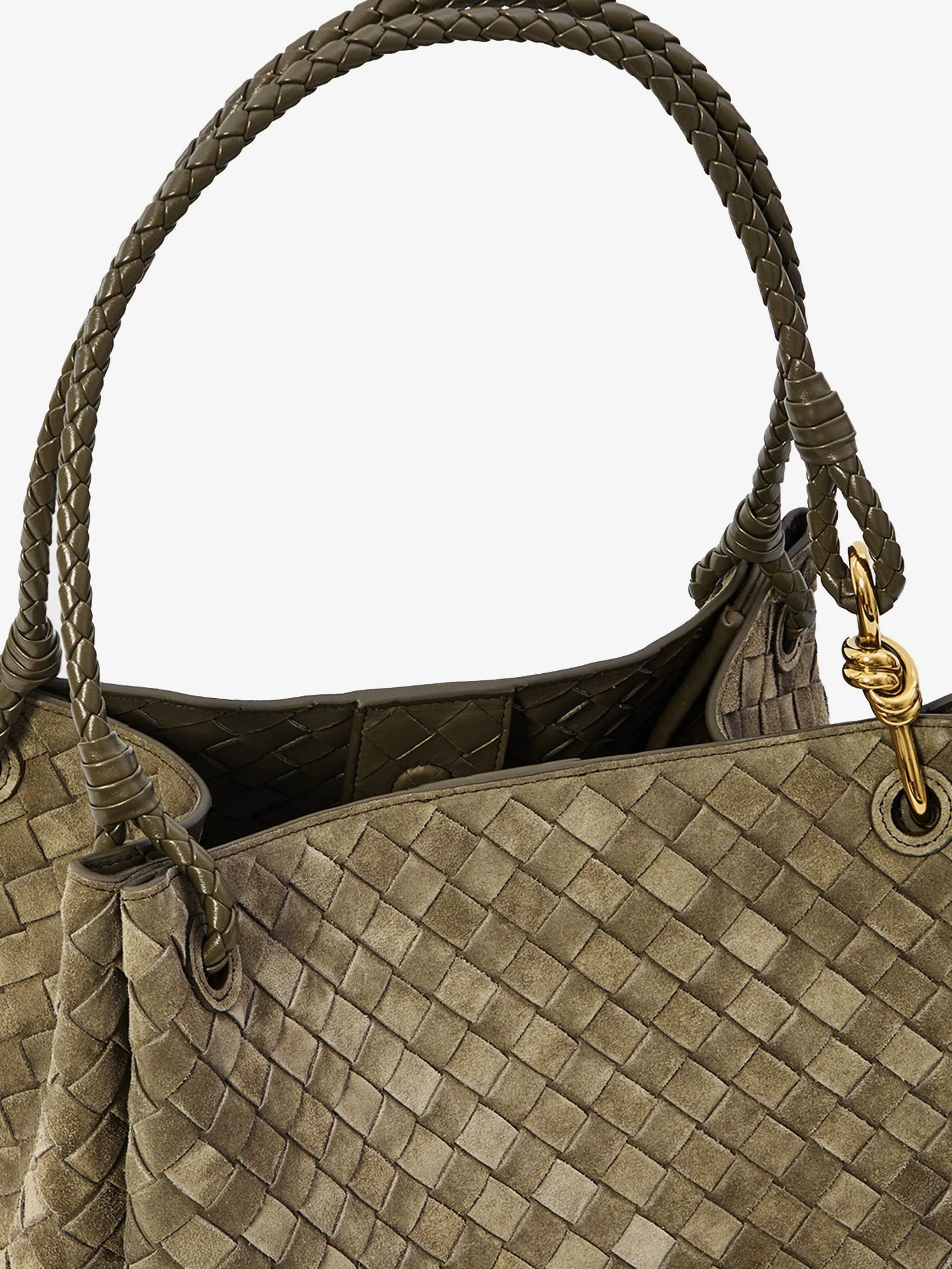 Parachute Large suede shoulder bag