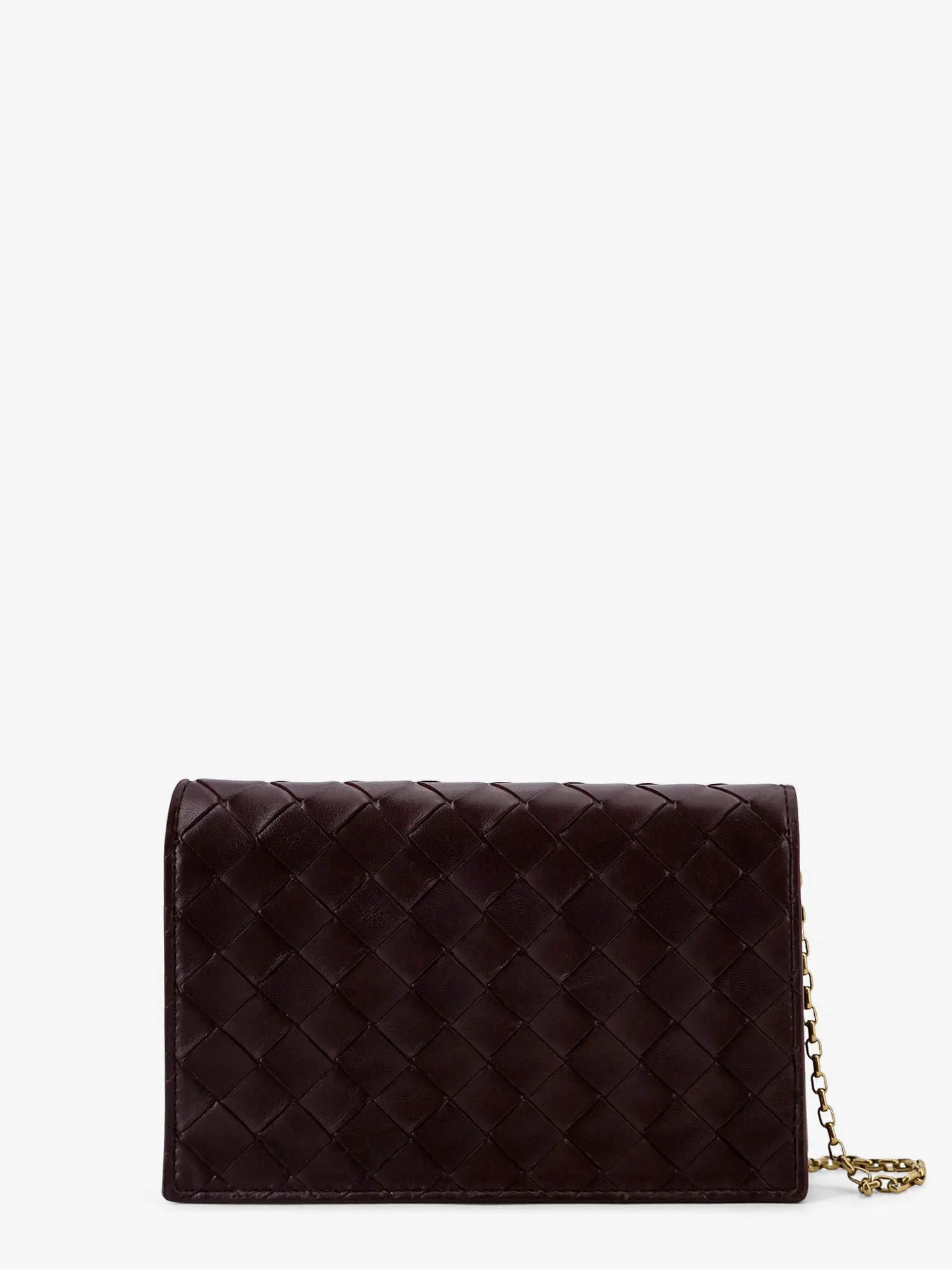Leather crossbody bag with Intrecciato motif