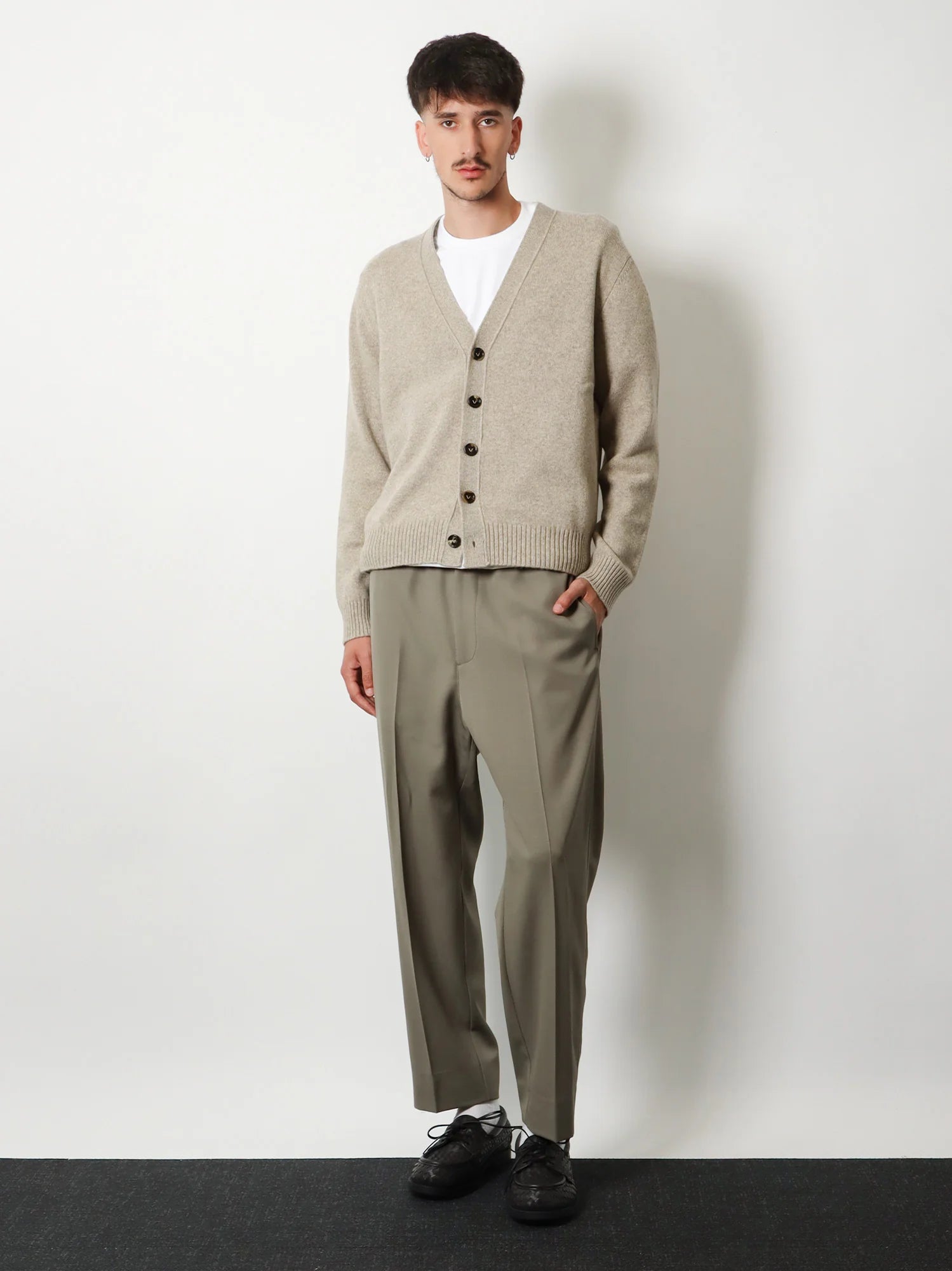 Light Wool trousers with drawstring
