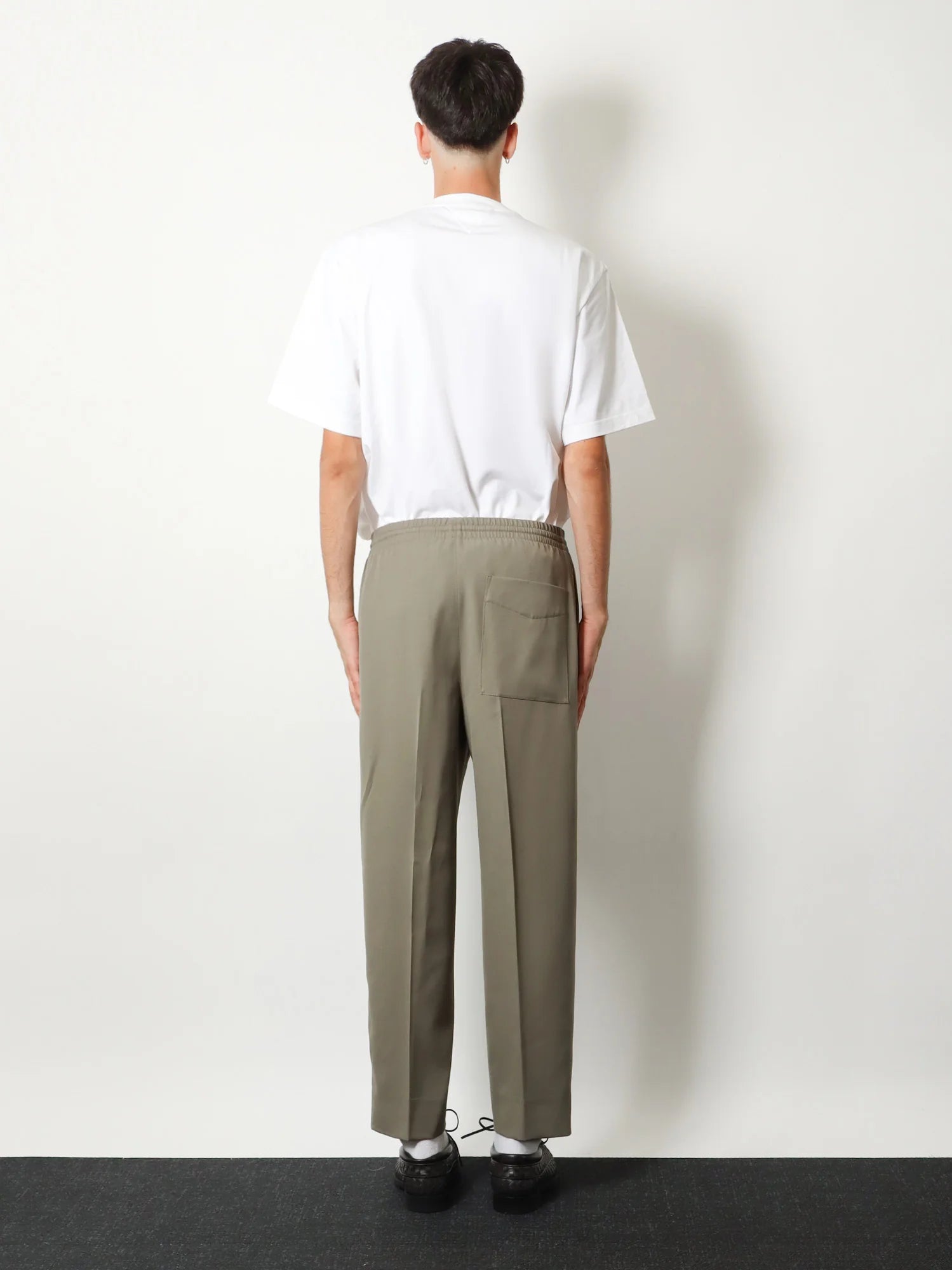 Light Wool trousers with drawstring