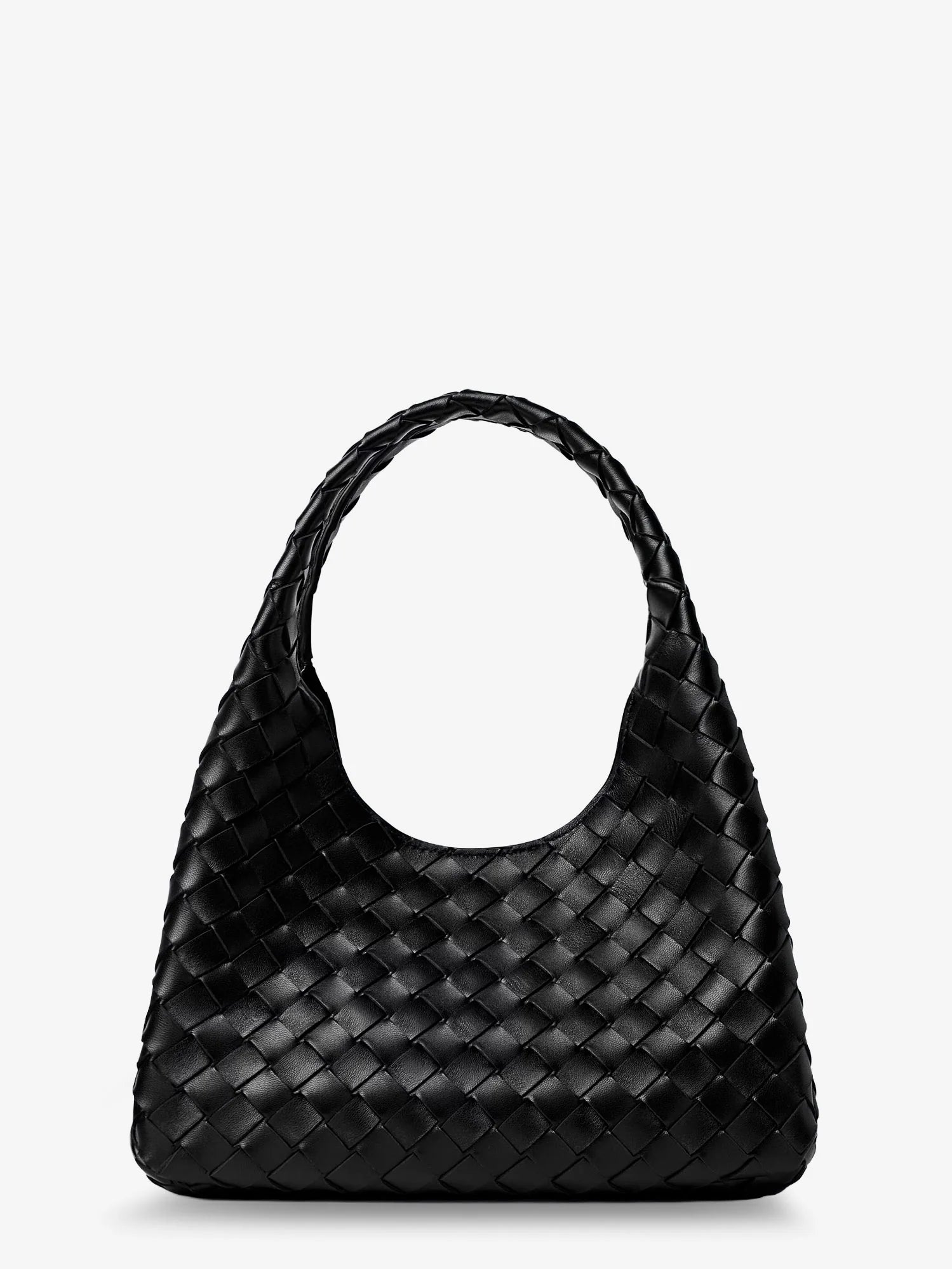 Campana leather shoulder bag with Intrecciato motif