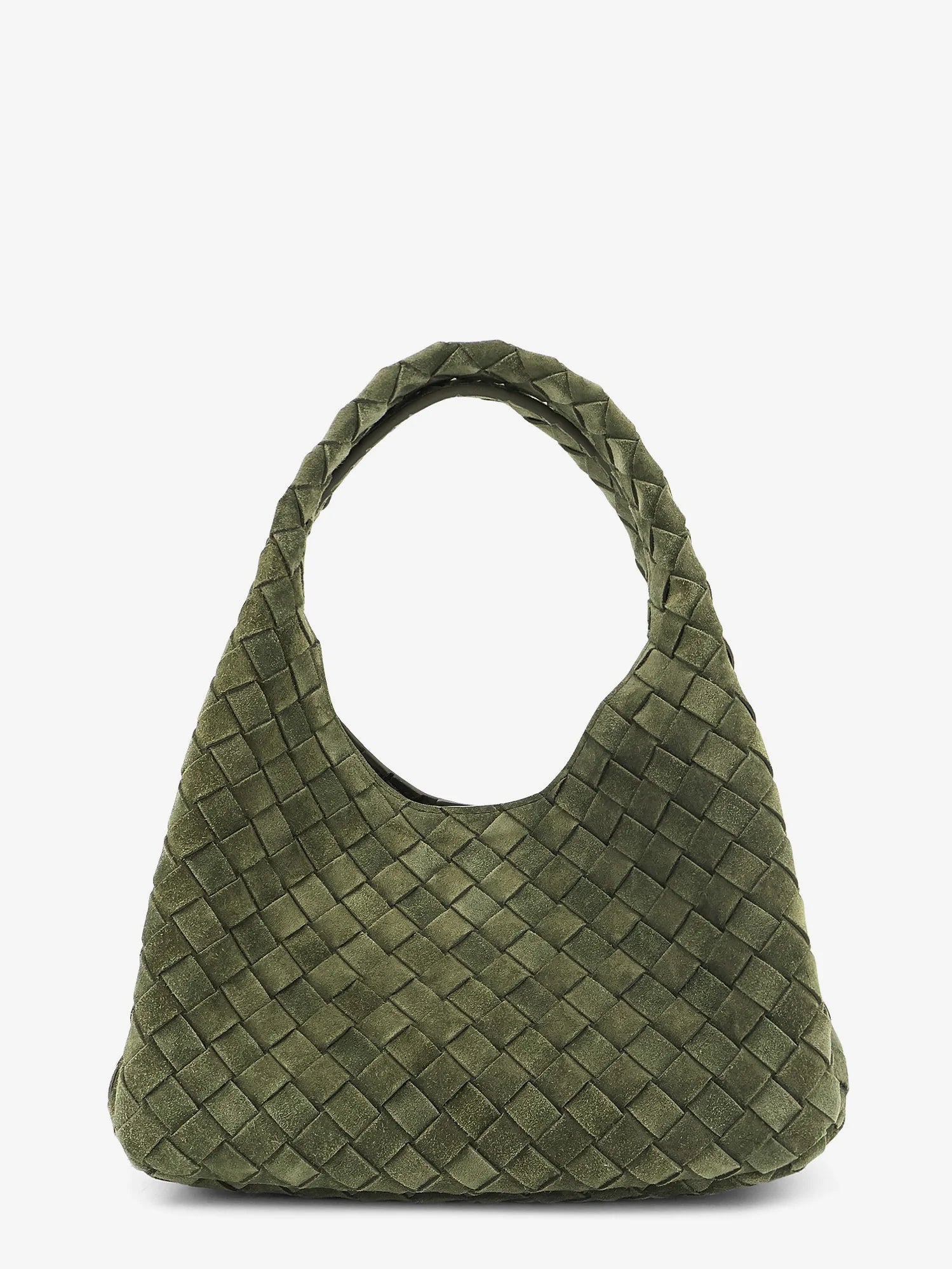 Campana leather shoulder bag with Intrecciato motif