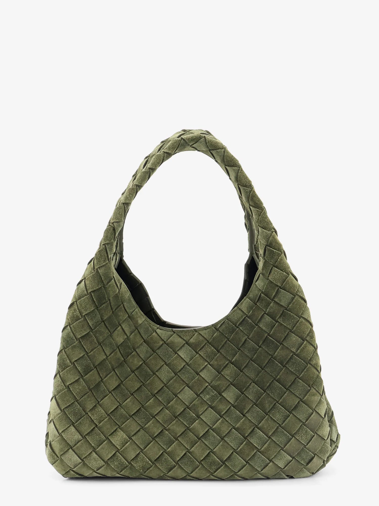 Campana leather shoulder bag with Intrecciato motif