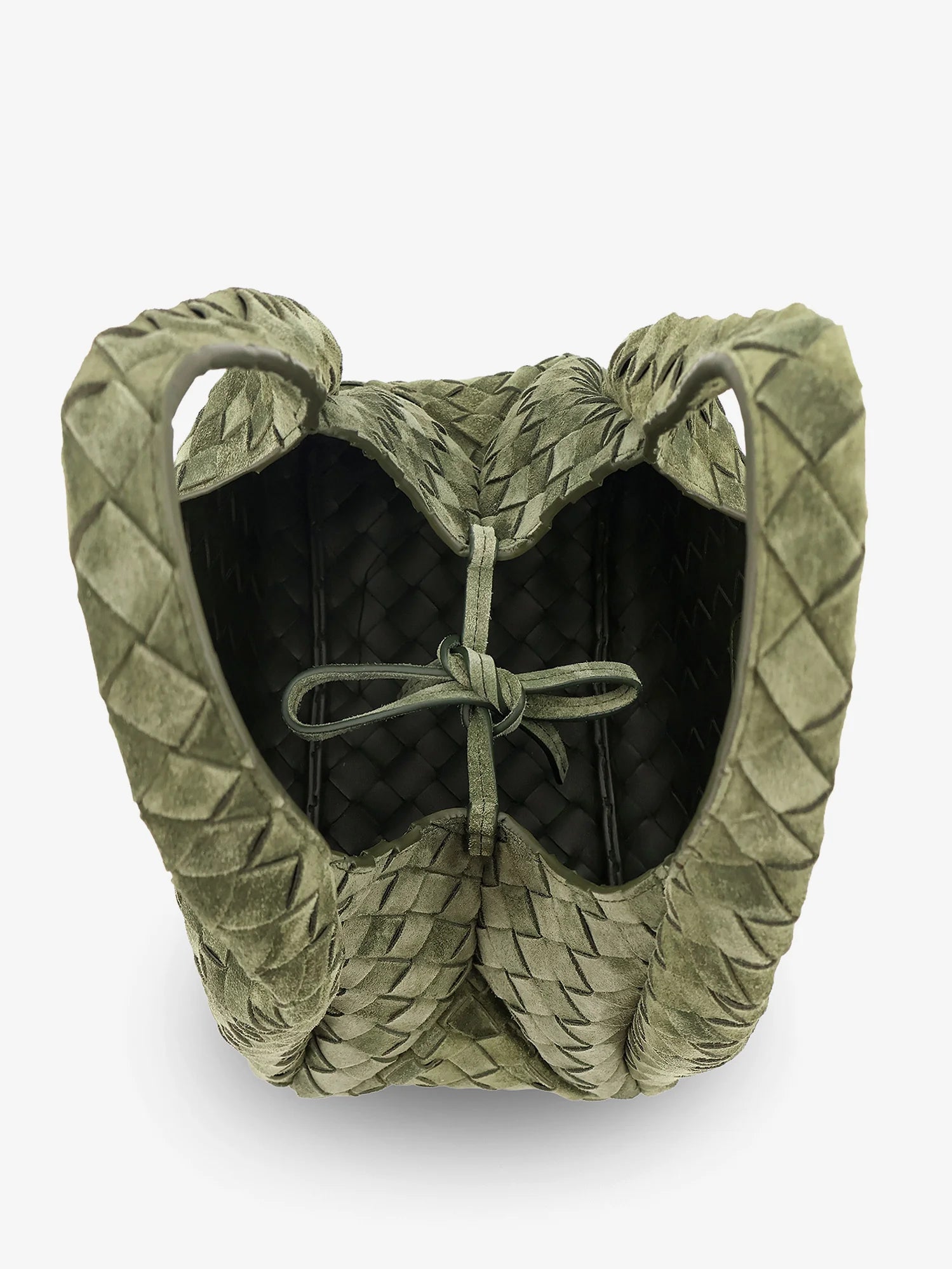 Campana leather shoulder bag with Intrecciato motif