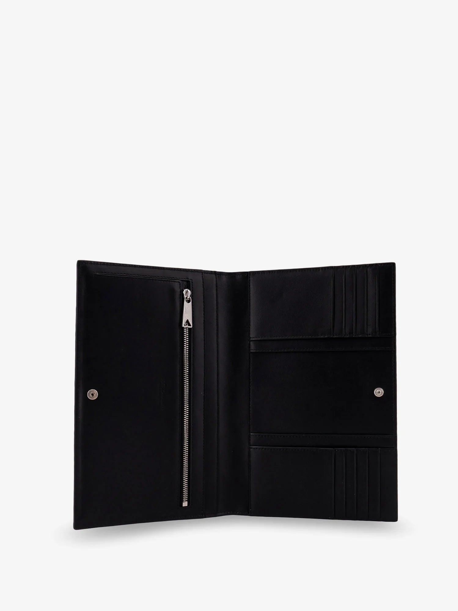 Leather clutch bag with Intrecciato motif