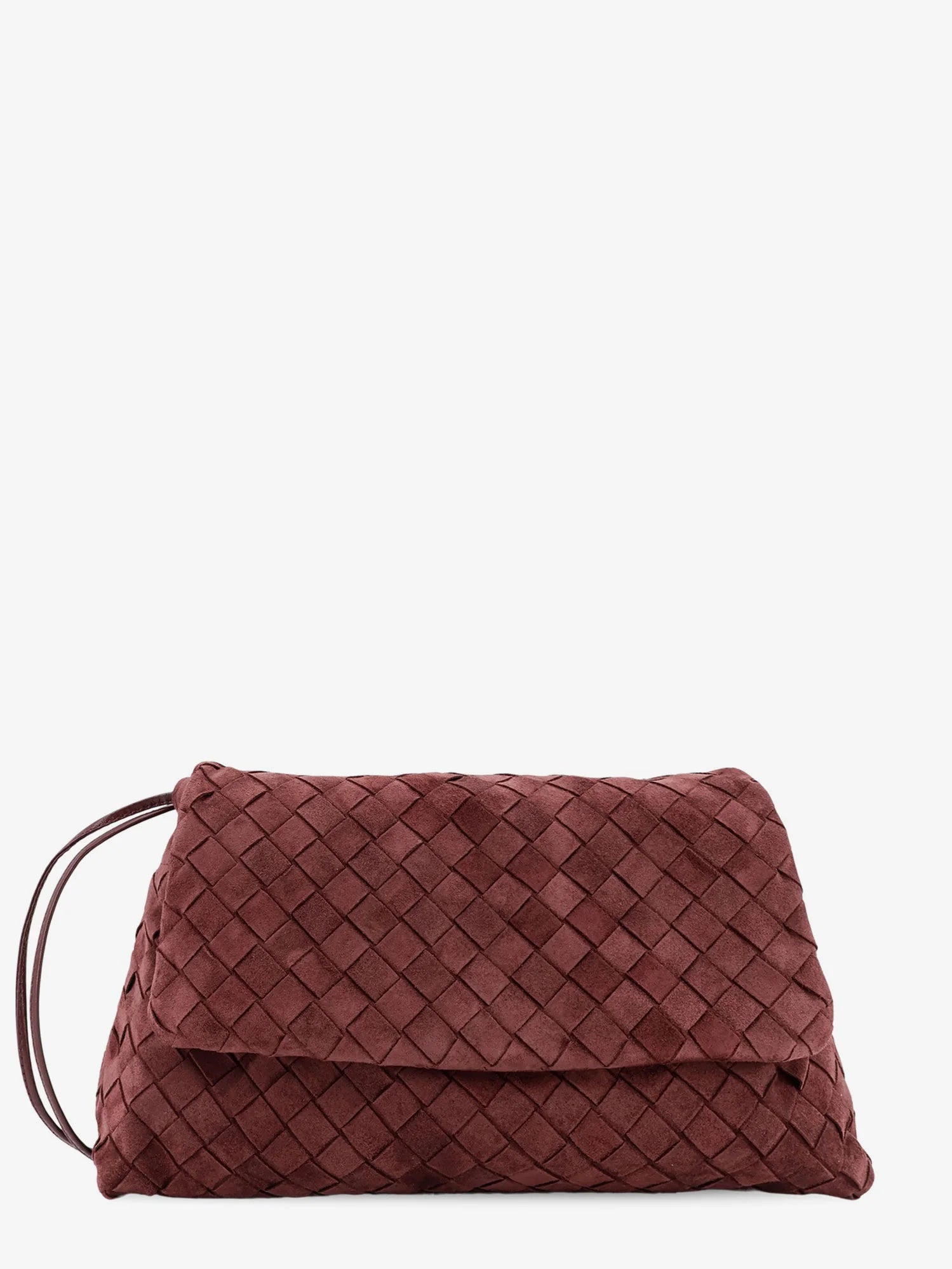 Suede Giorno crossbody bag with Intrecciato motif
