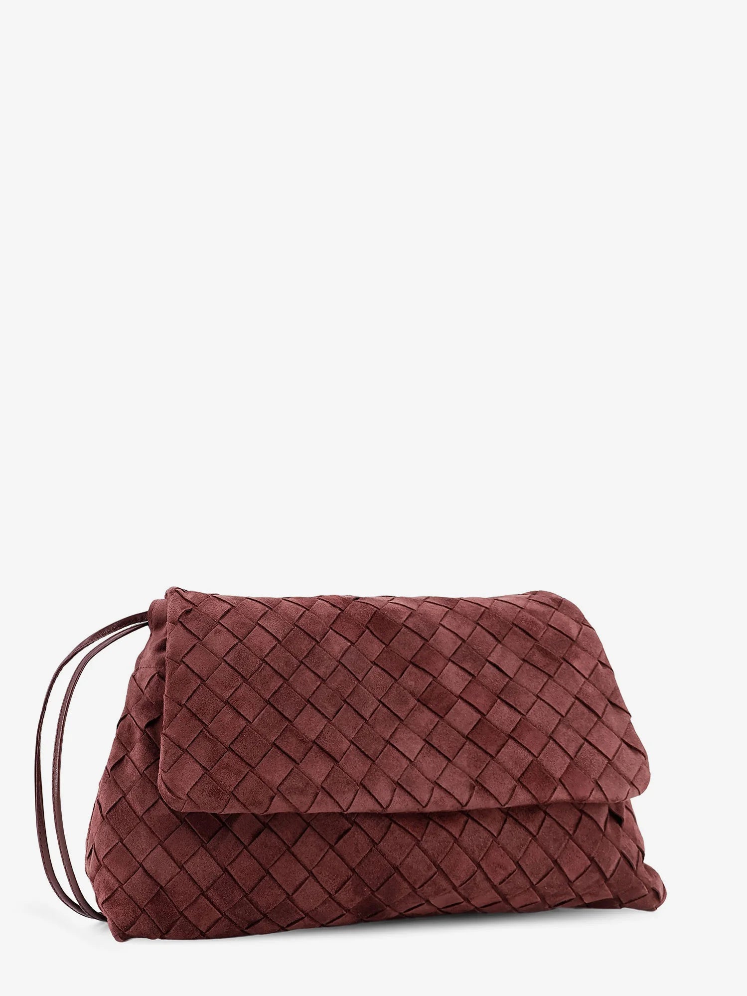 Suede Giorno crossbody bag with Intrecciato motif