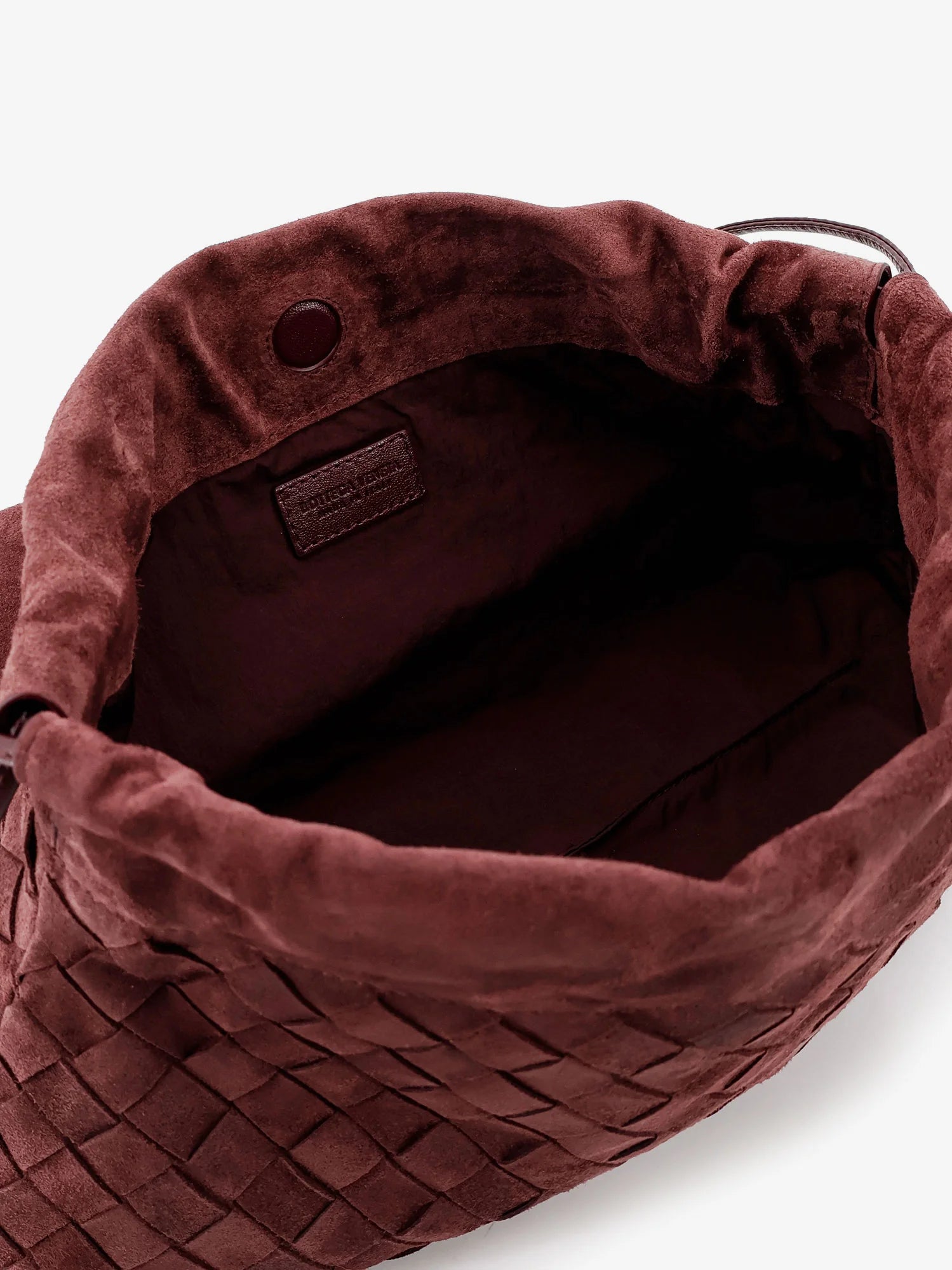 Suede Giorno crossbody bag with Intrecciato motif