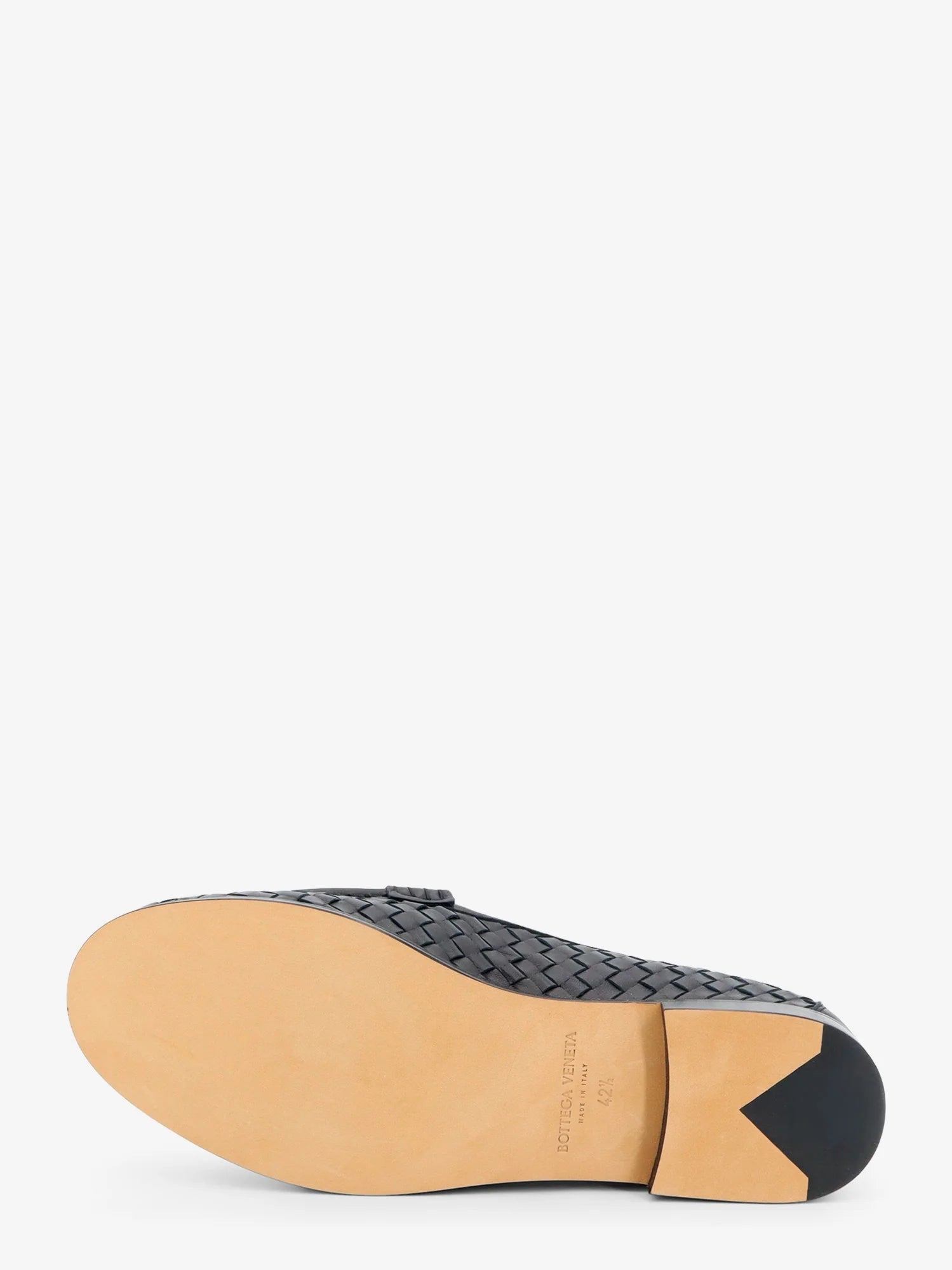 Silenzio leather loafers with Intrecciato motif