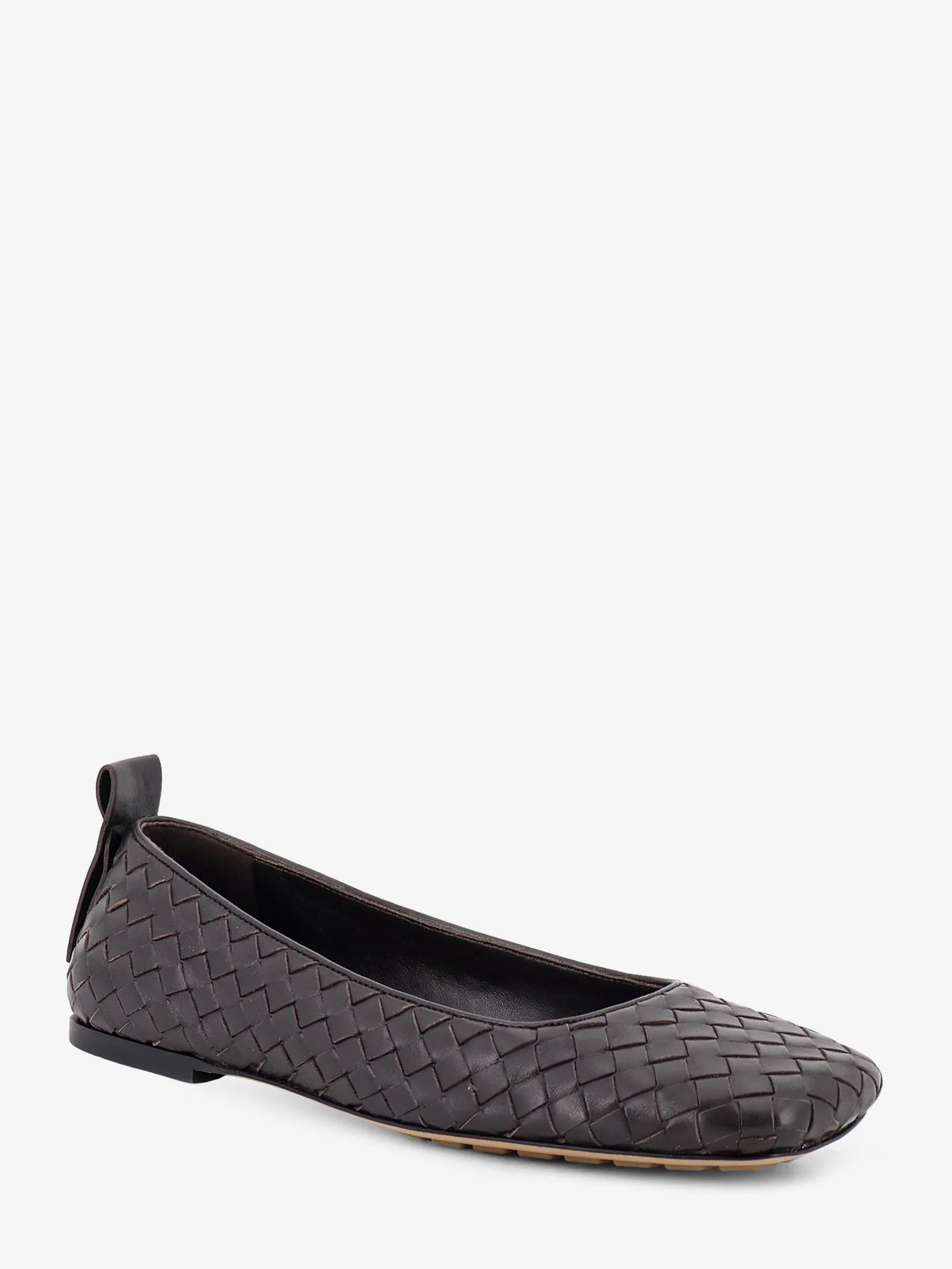 Charlotte leather ballerinas with Intrecciato motif