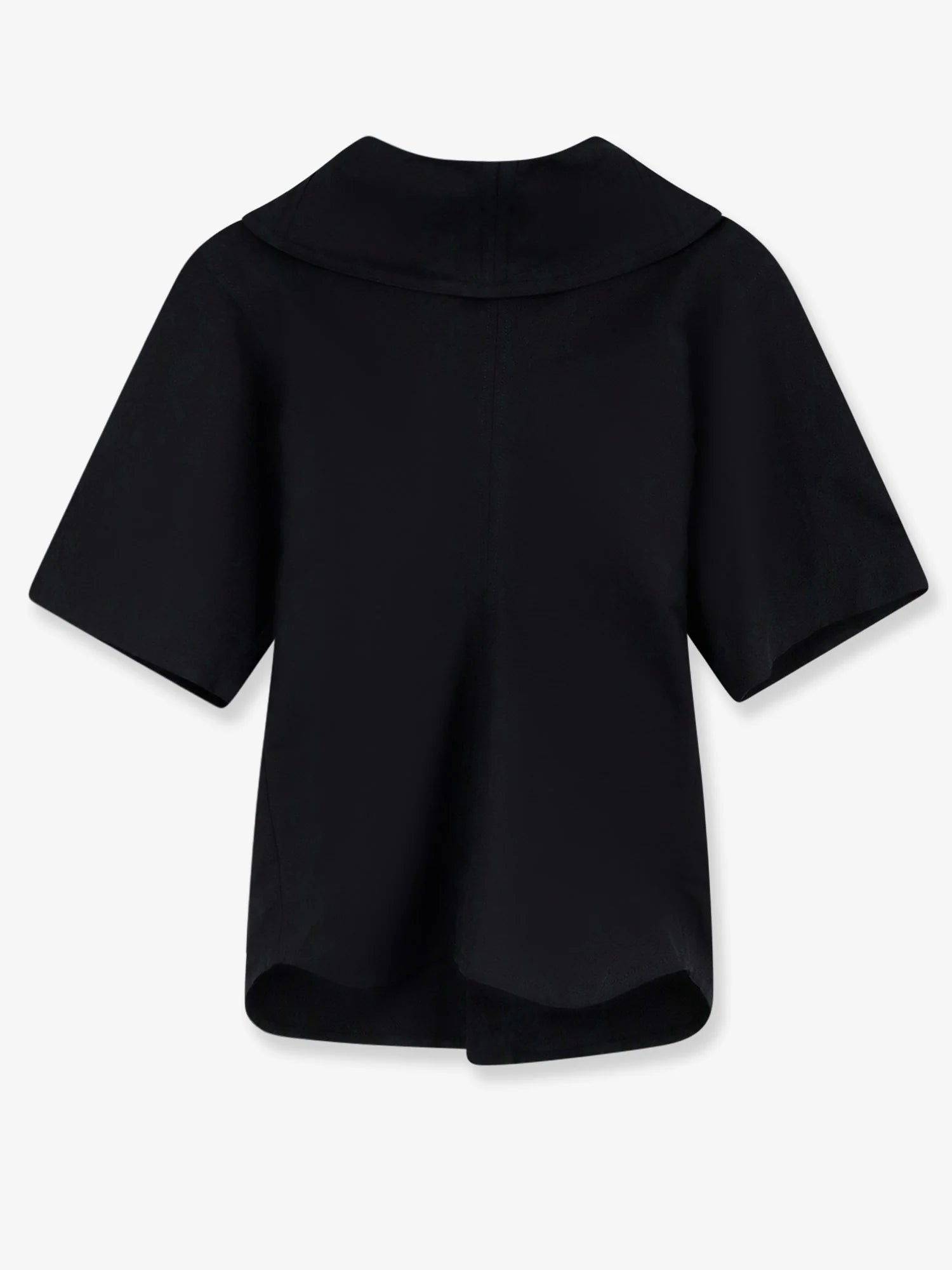 Compact cotton canvas shirt with Square Knot buttons