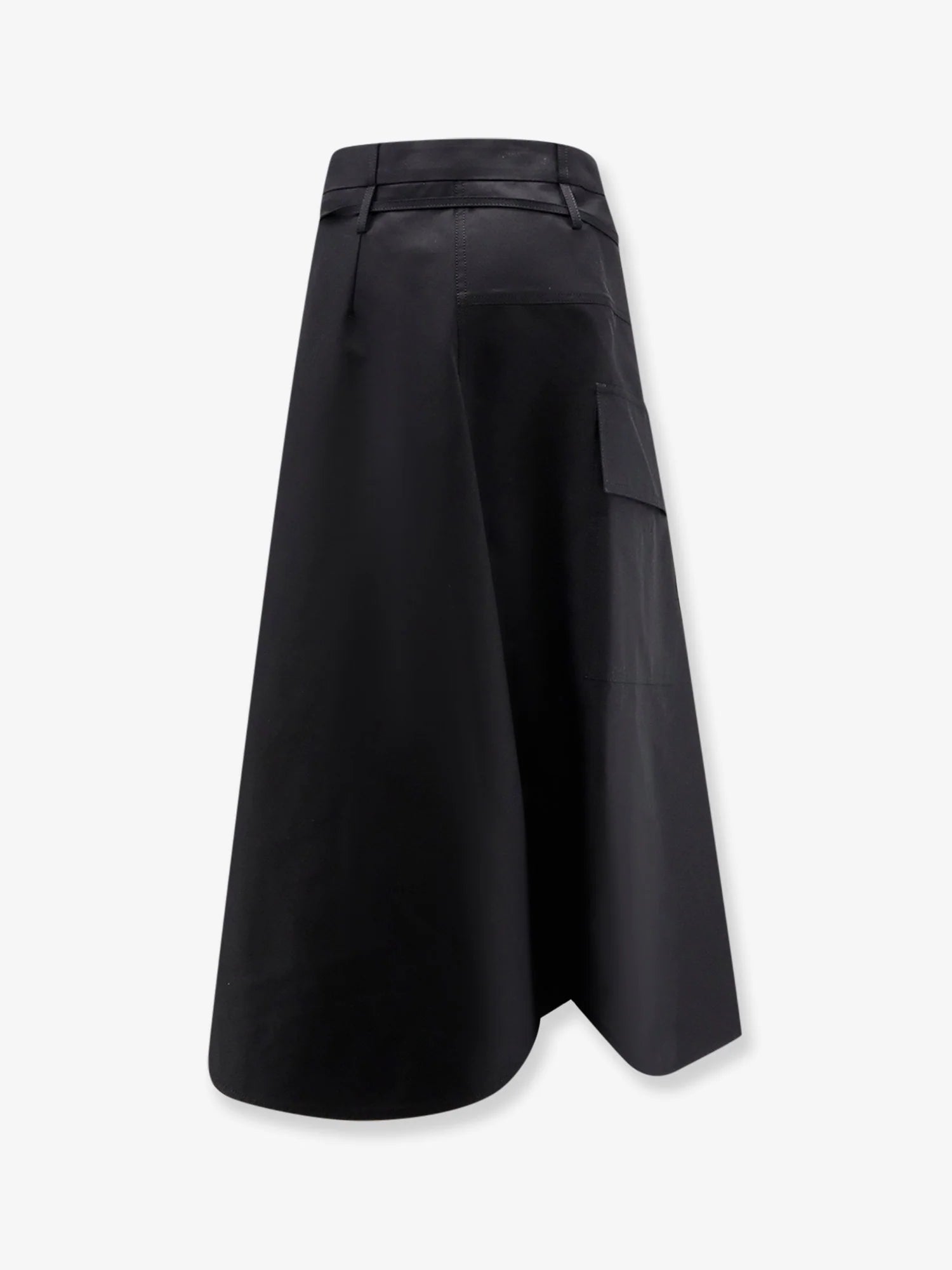 Compact cotton canvas skirt