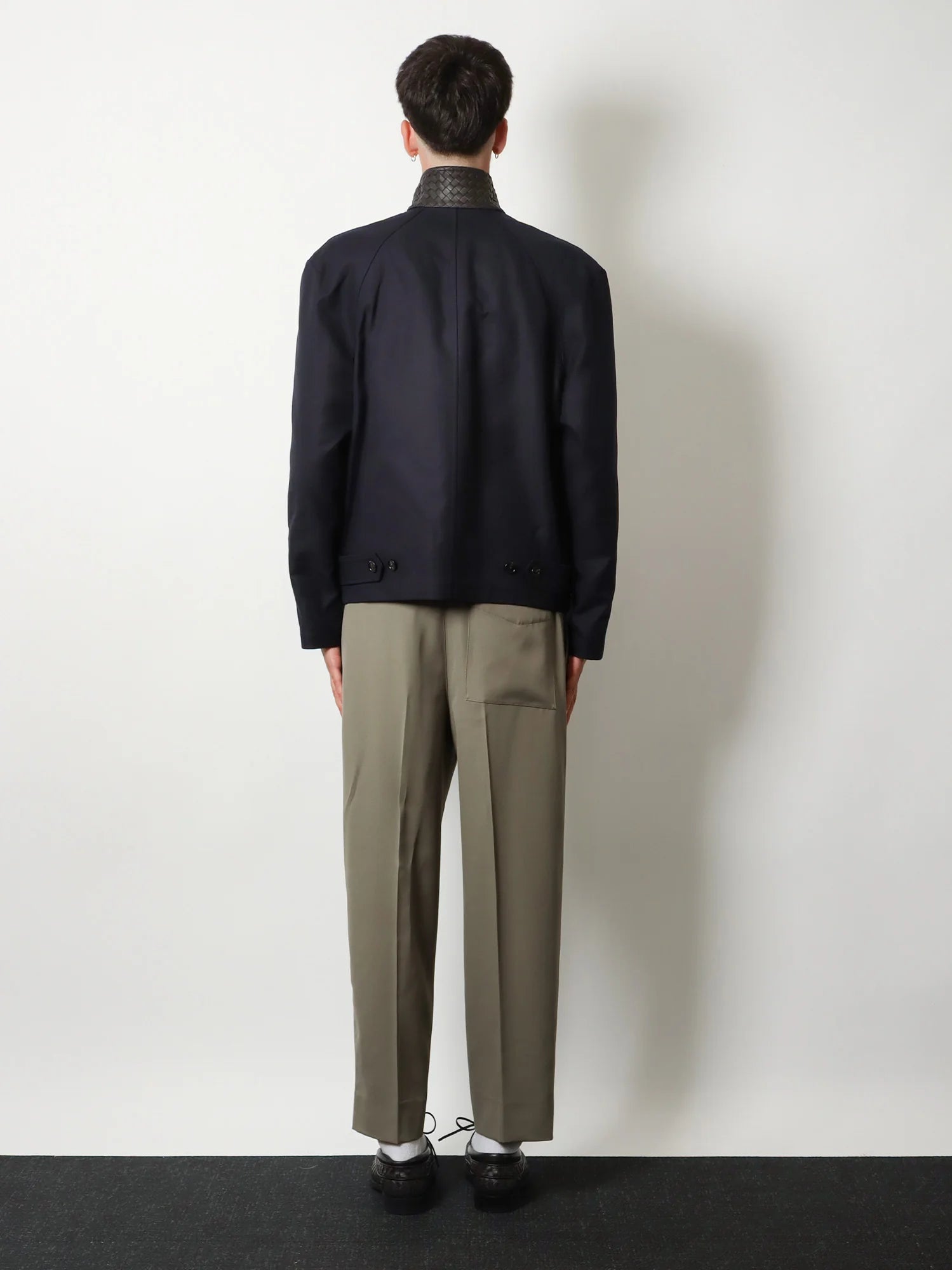 Harrington compact cotton gabardine jacket