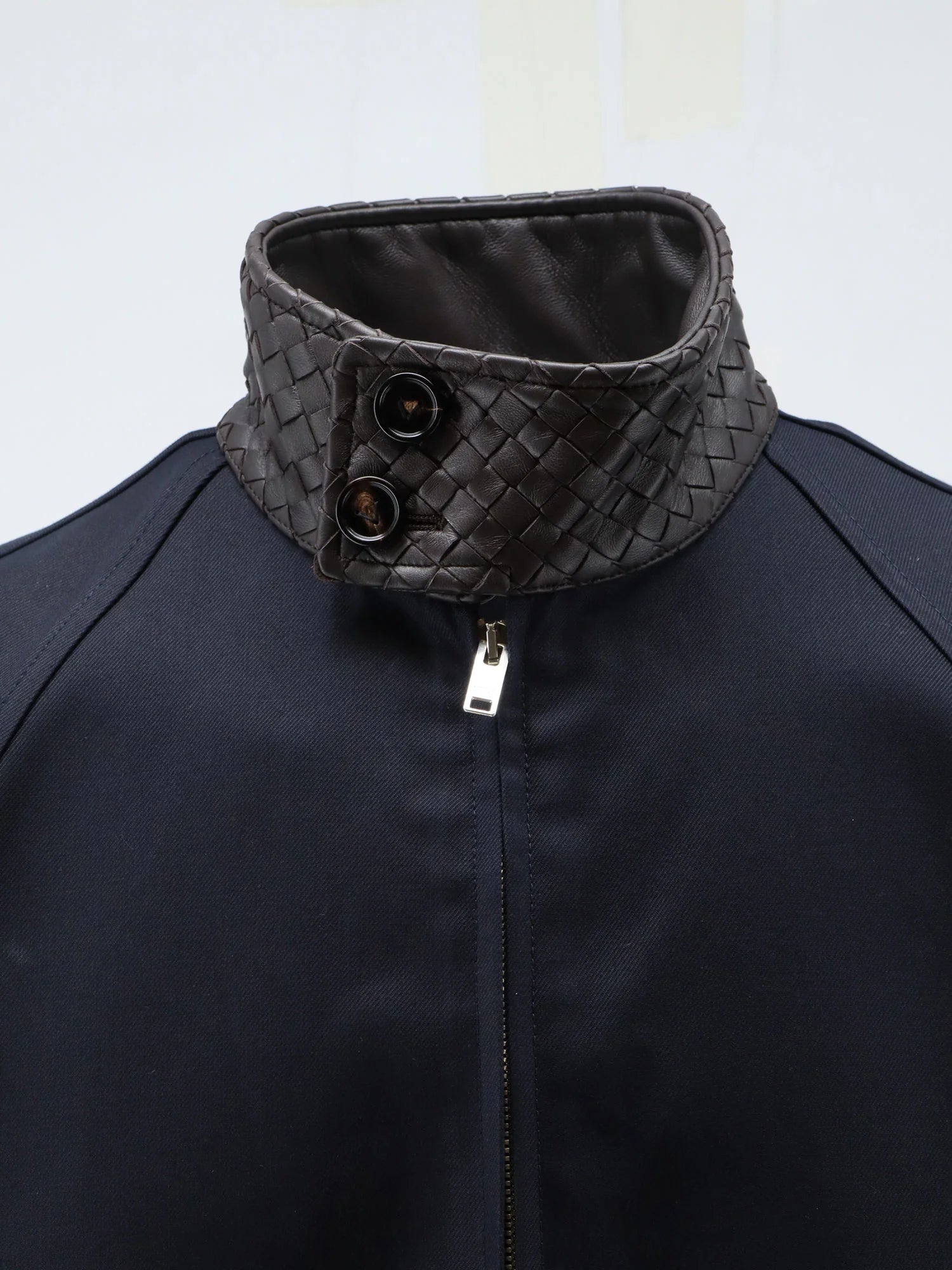 Harrington compact cotton gabardine jacket