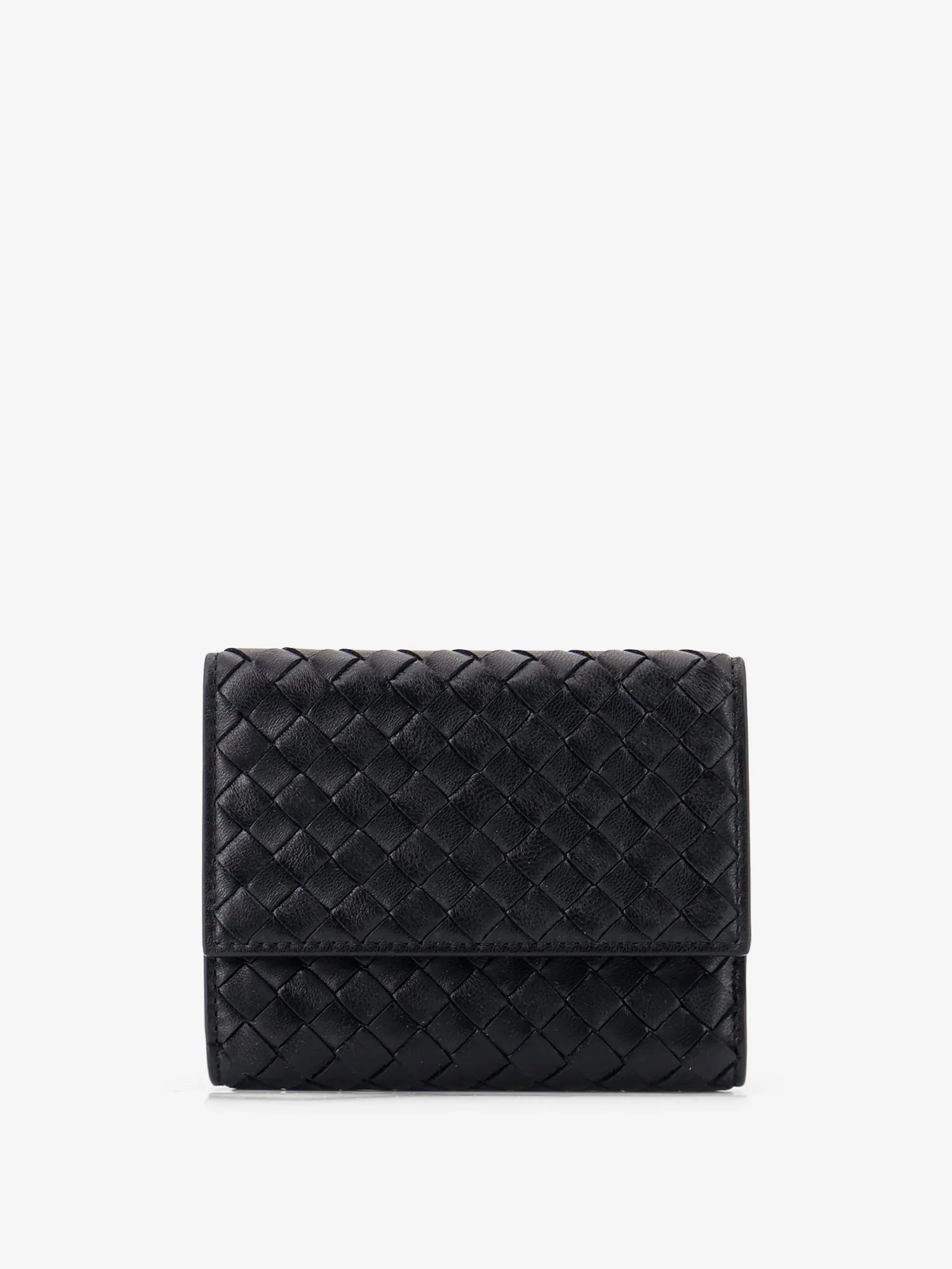 Bi-fold Intrecciato wallet with zip