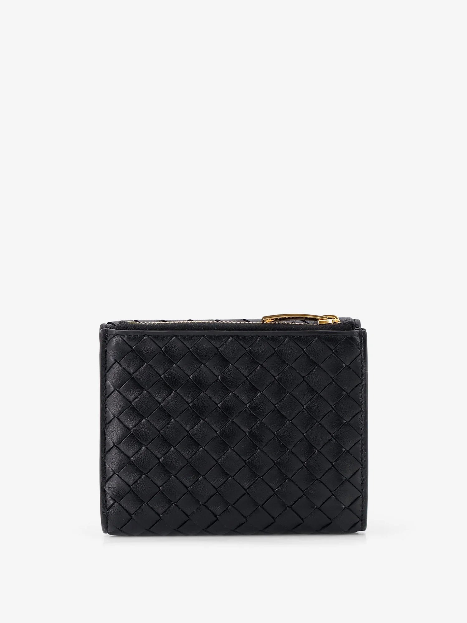 Bi-fold Intrecciato wallet with zip