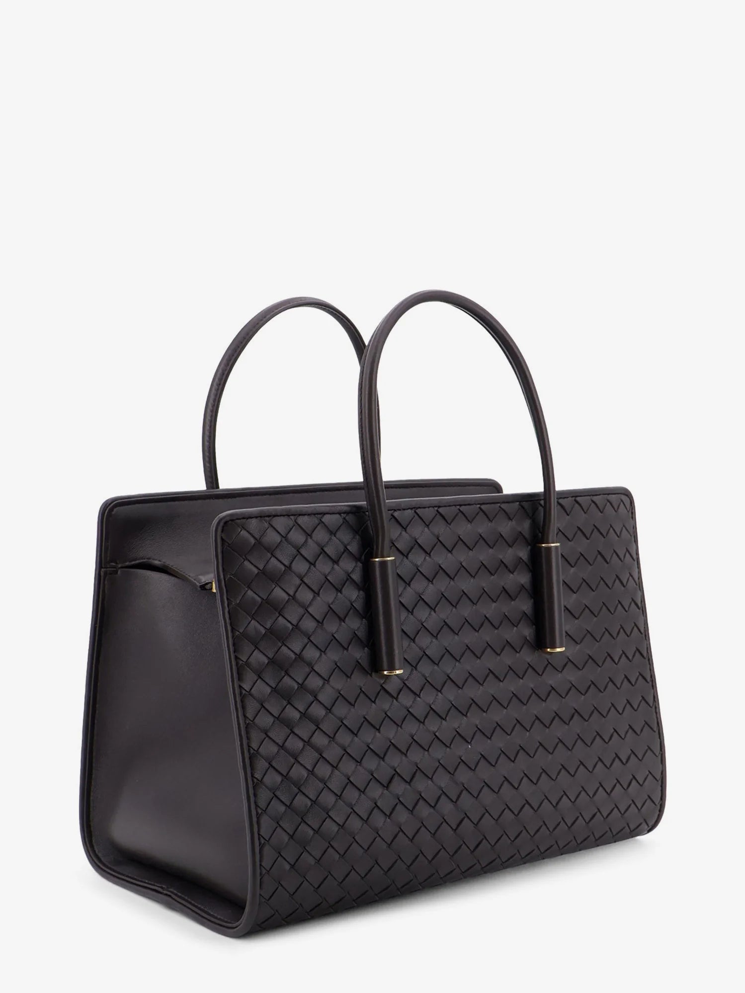 Barbara leather handbag with Intrecciato motif