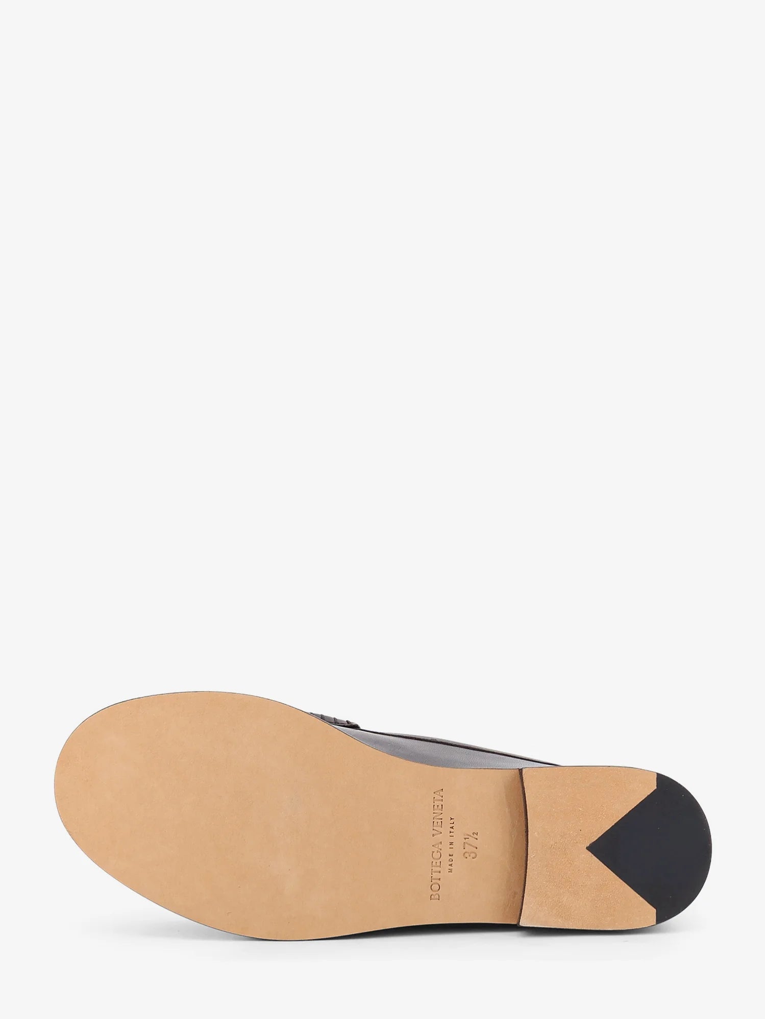 Silenzio leather loafers with Intrecciato pattern