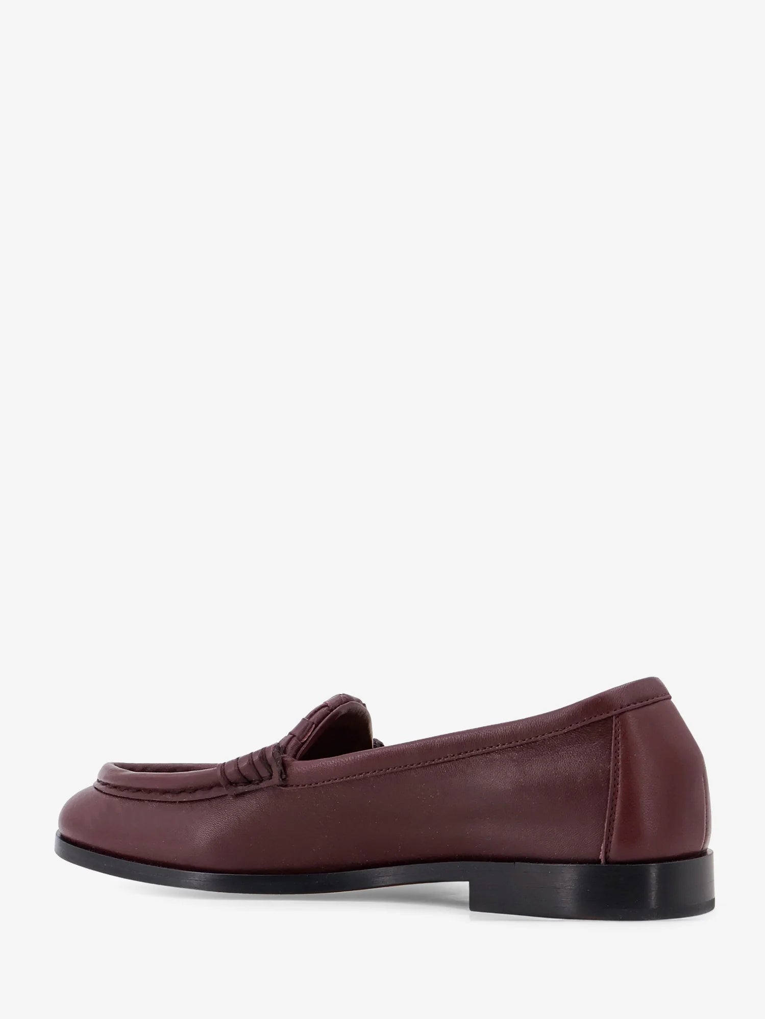 Silenzio leather loafers with Intrecciato pattern