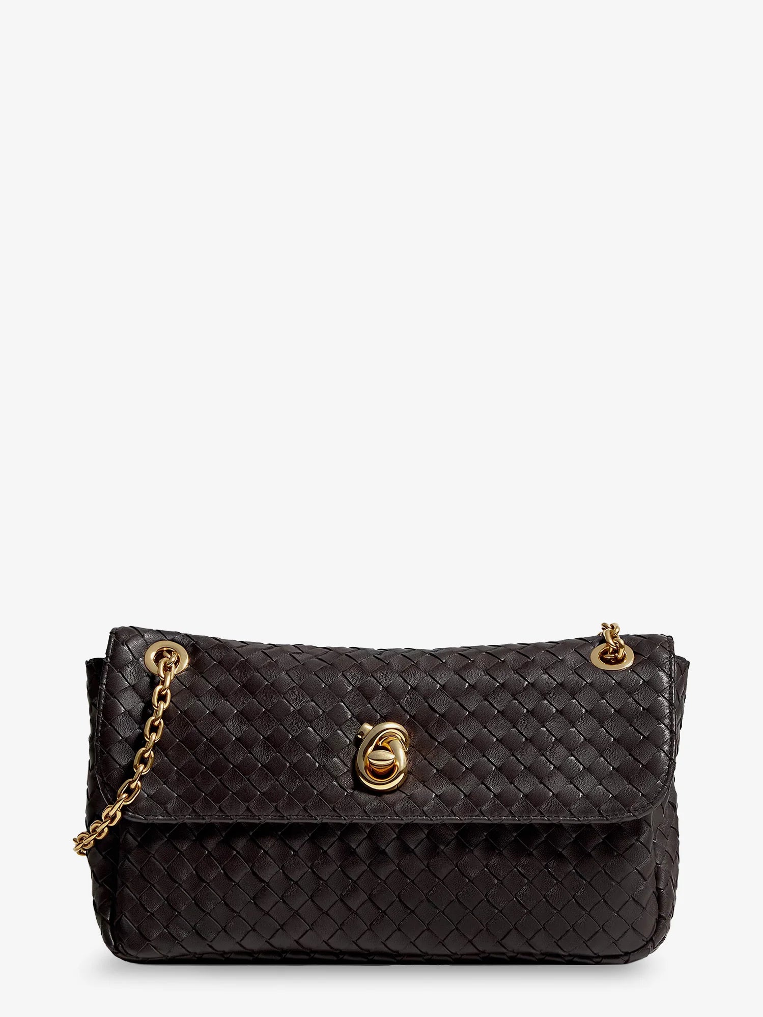 Madison leather shoulder bag with Knot detail