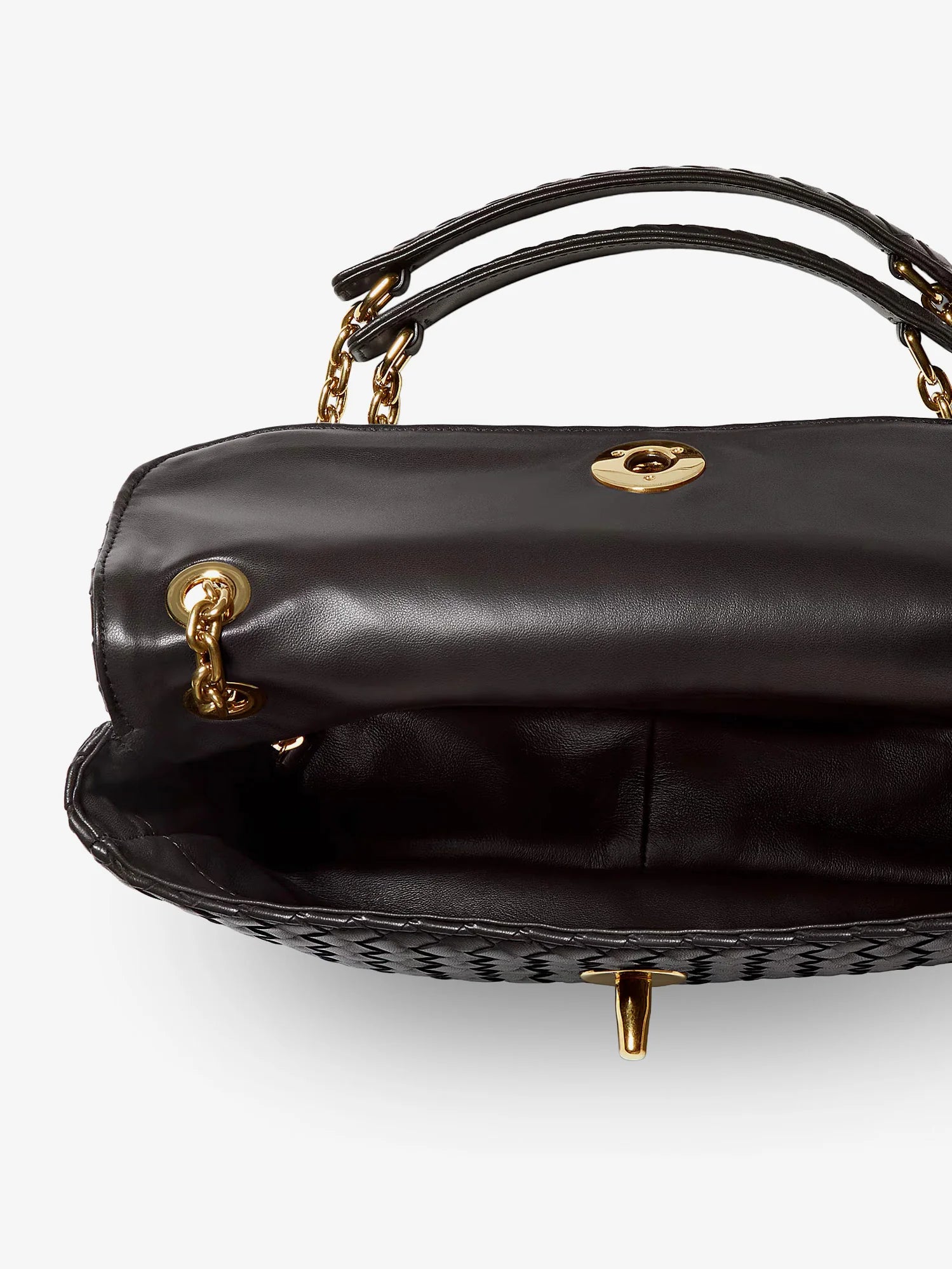 Madison leather shoulder bag with Knot detail