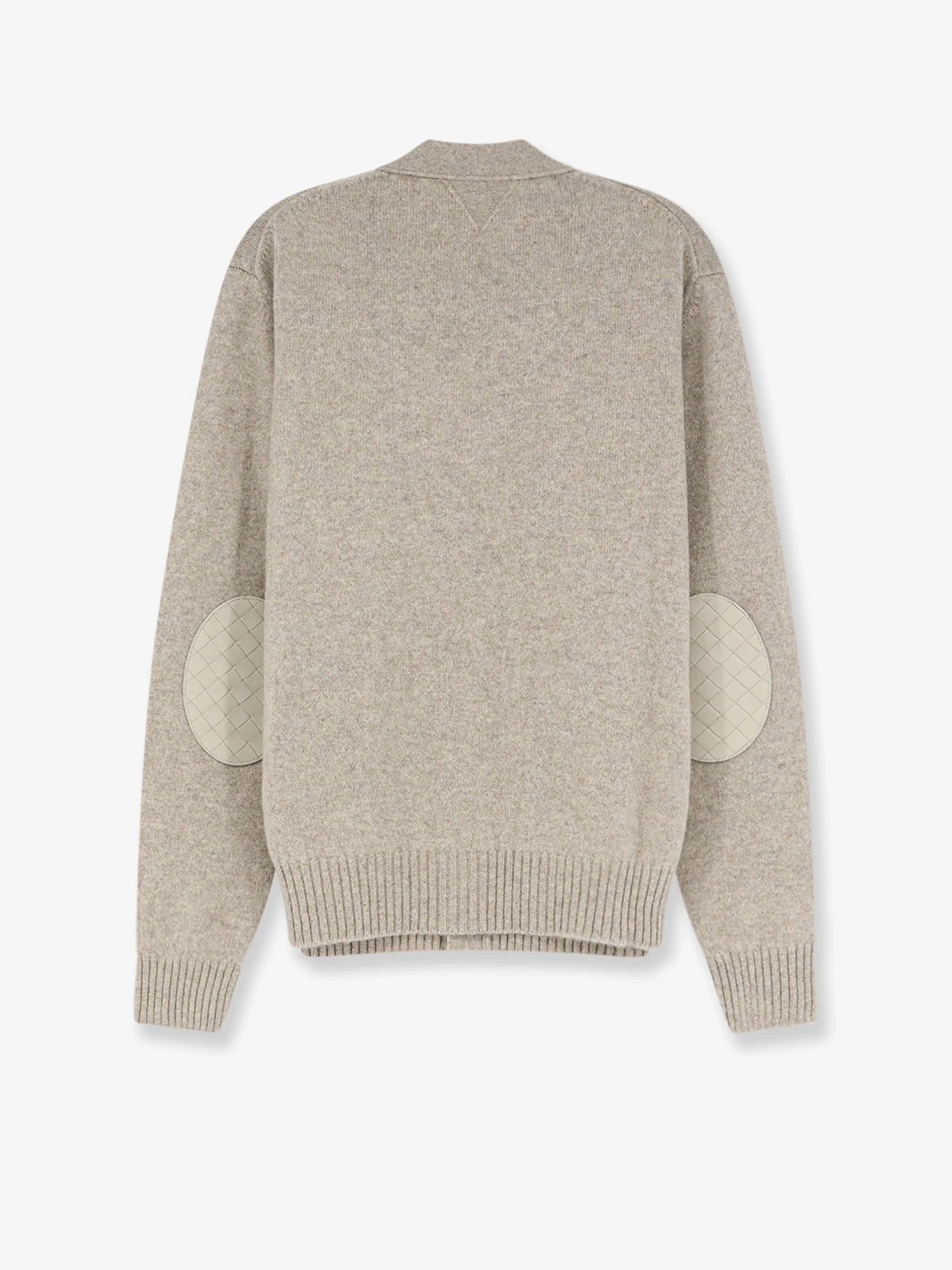 Cashmere blend cardigan with Intreccio patch