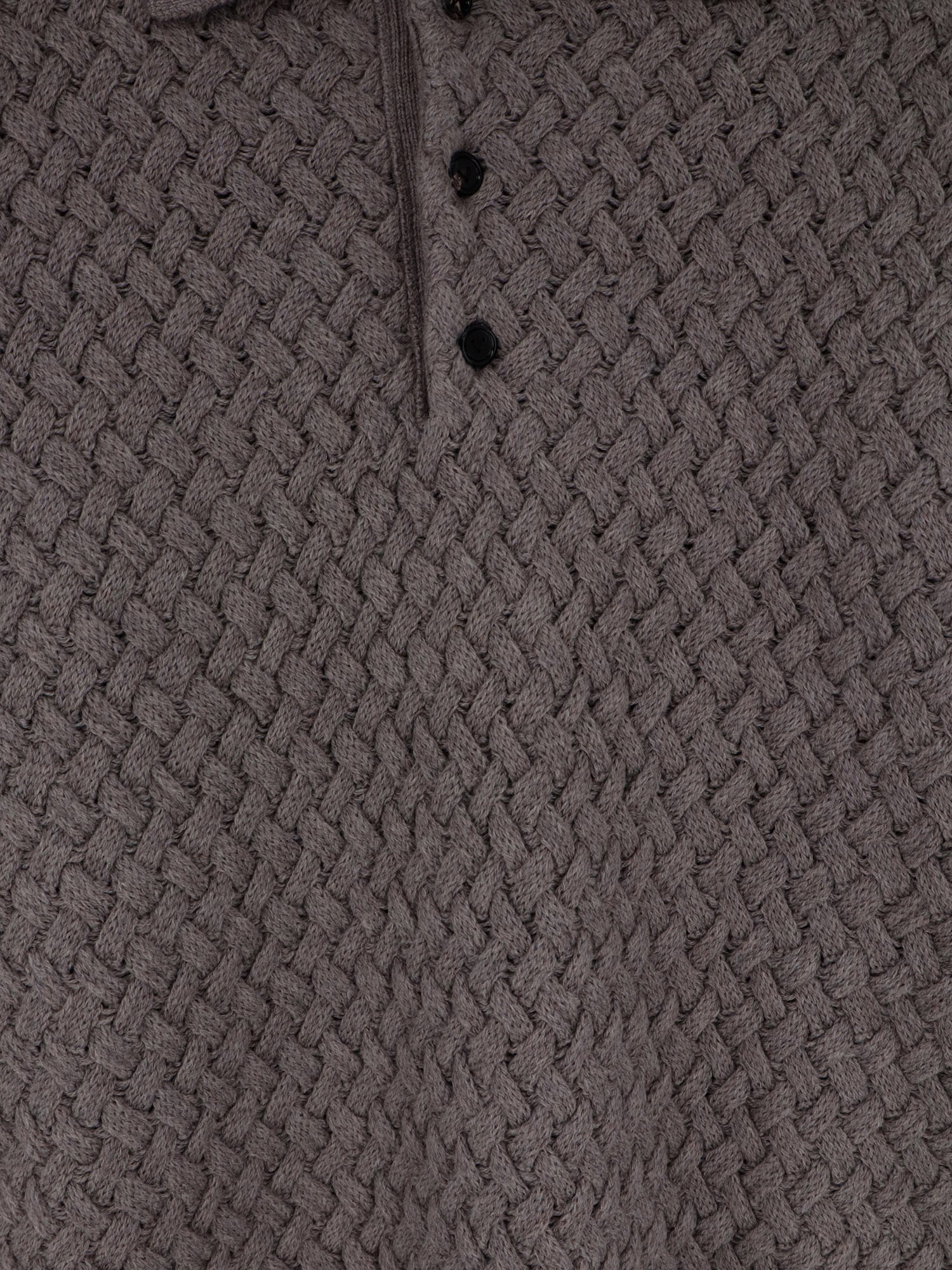 Wool sweater with Intrecciato motif