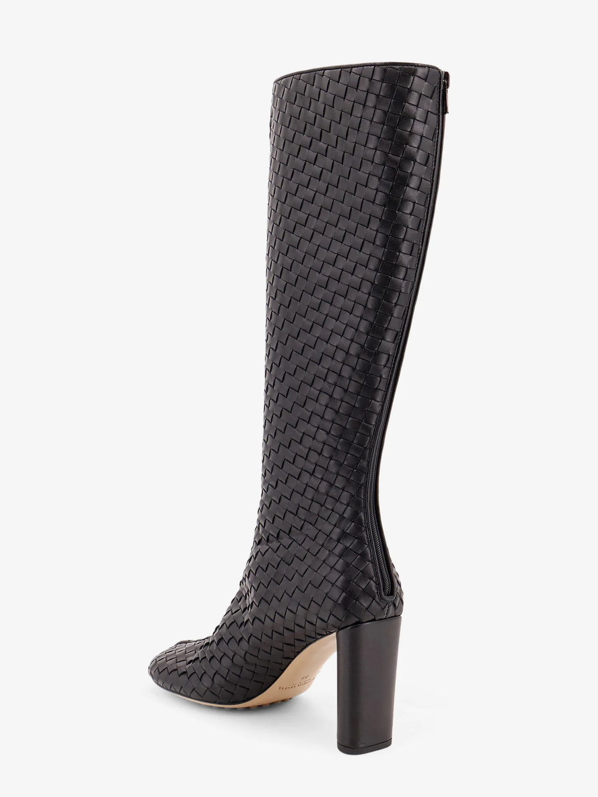 Cherry Boots with braided pattern