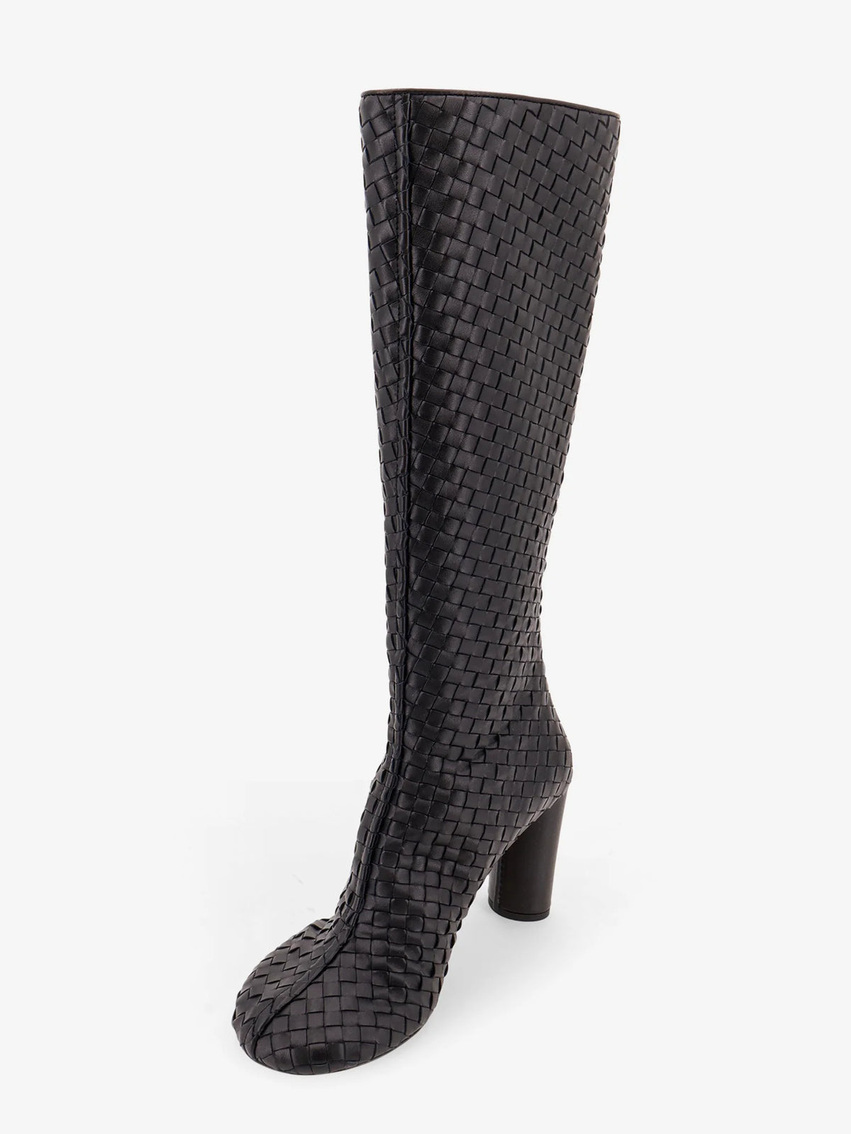 Cherry Boots with braided pattern