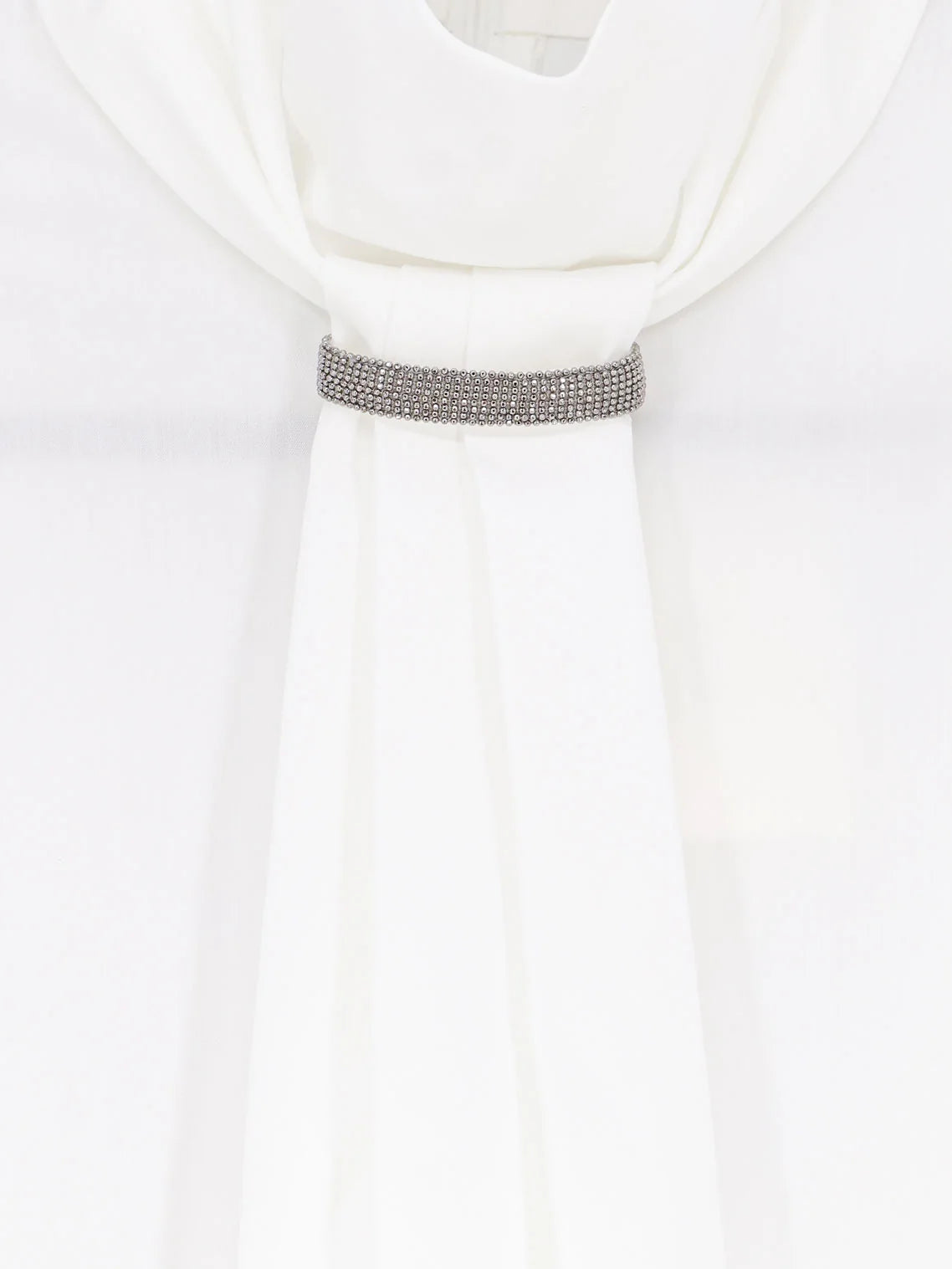 Cotton blend shirt with Monili detail