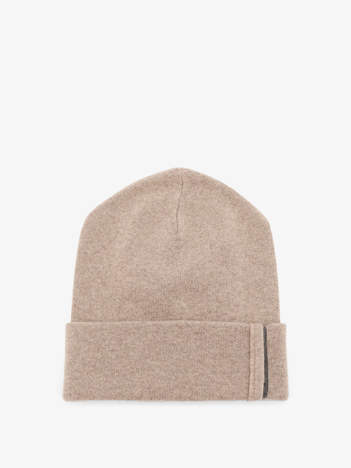 Cashmere hat with Monili detail