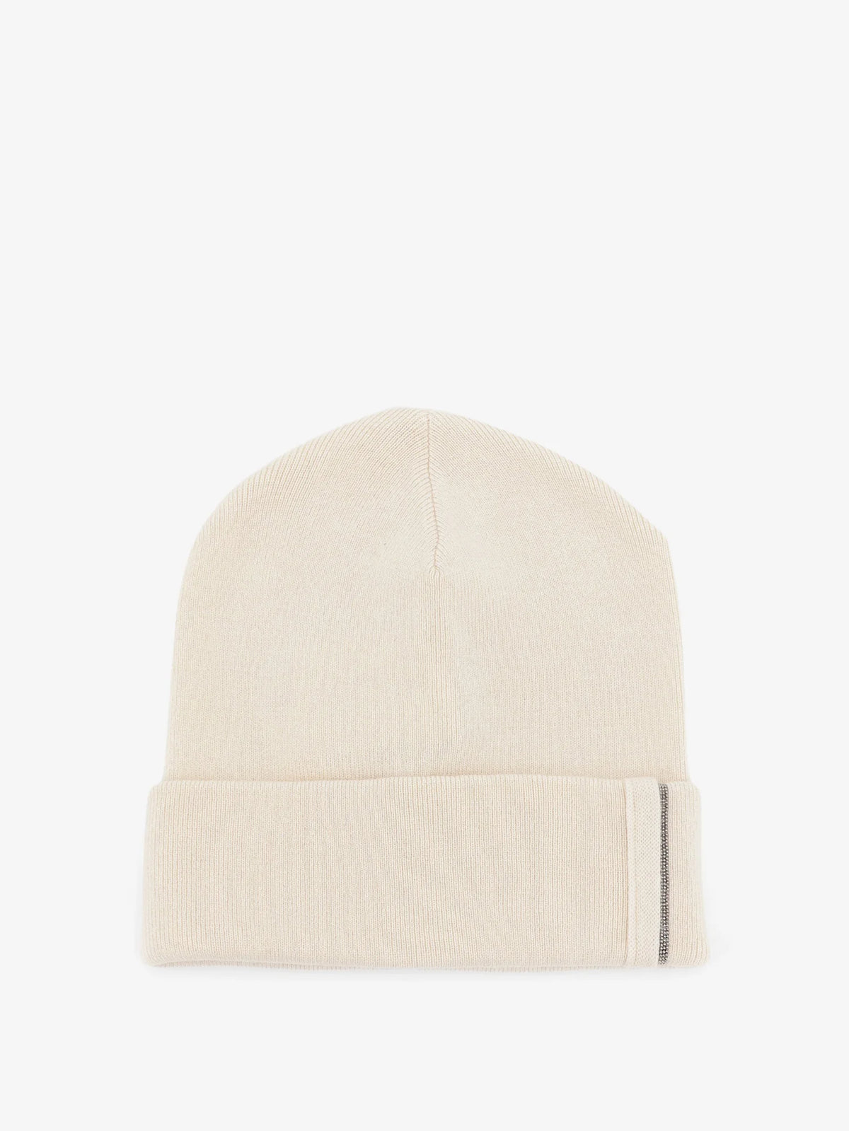 Cashmere hat with Monili detail