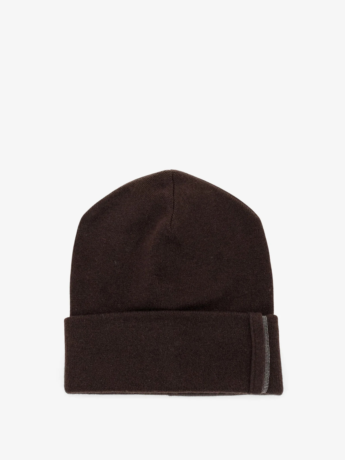 Cashmere hat with Monili detail