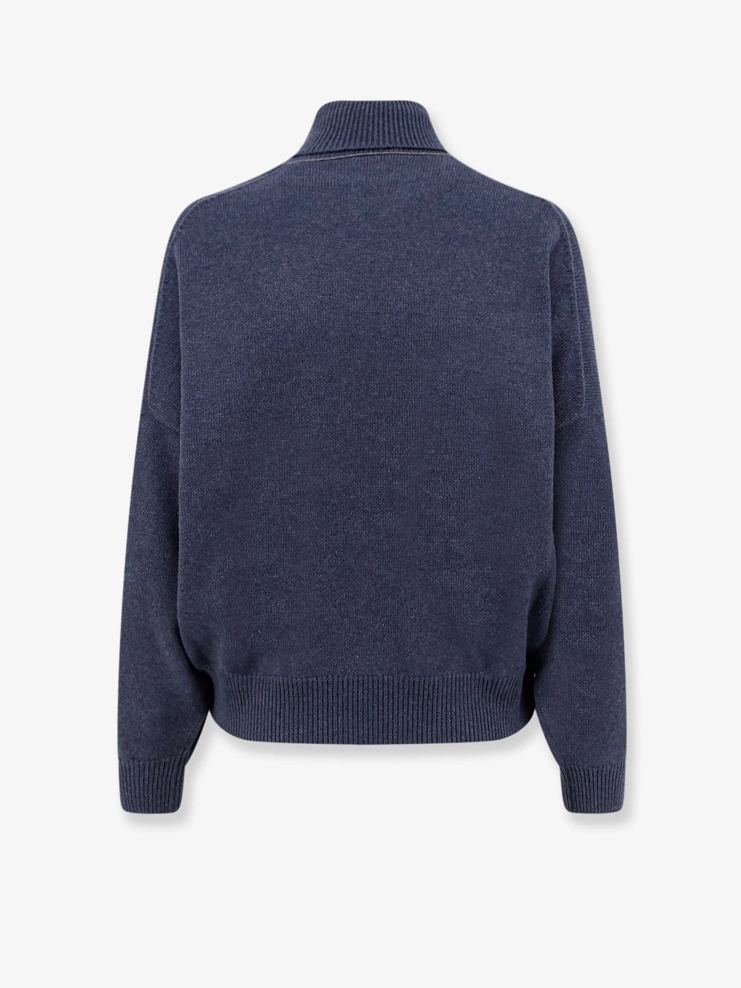 Cashmere turtleneck with Monili detail on the back
