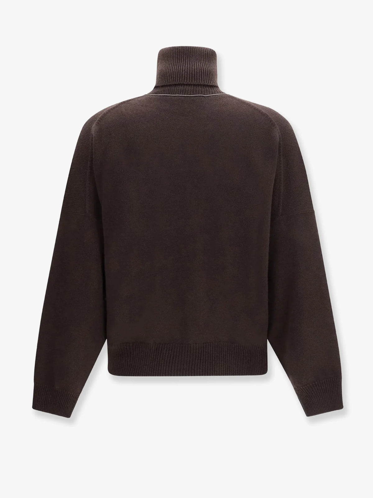 Cashmere turtleneck with Monili detail on the back