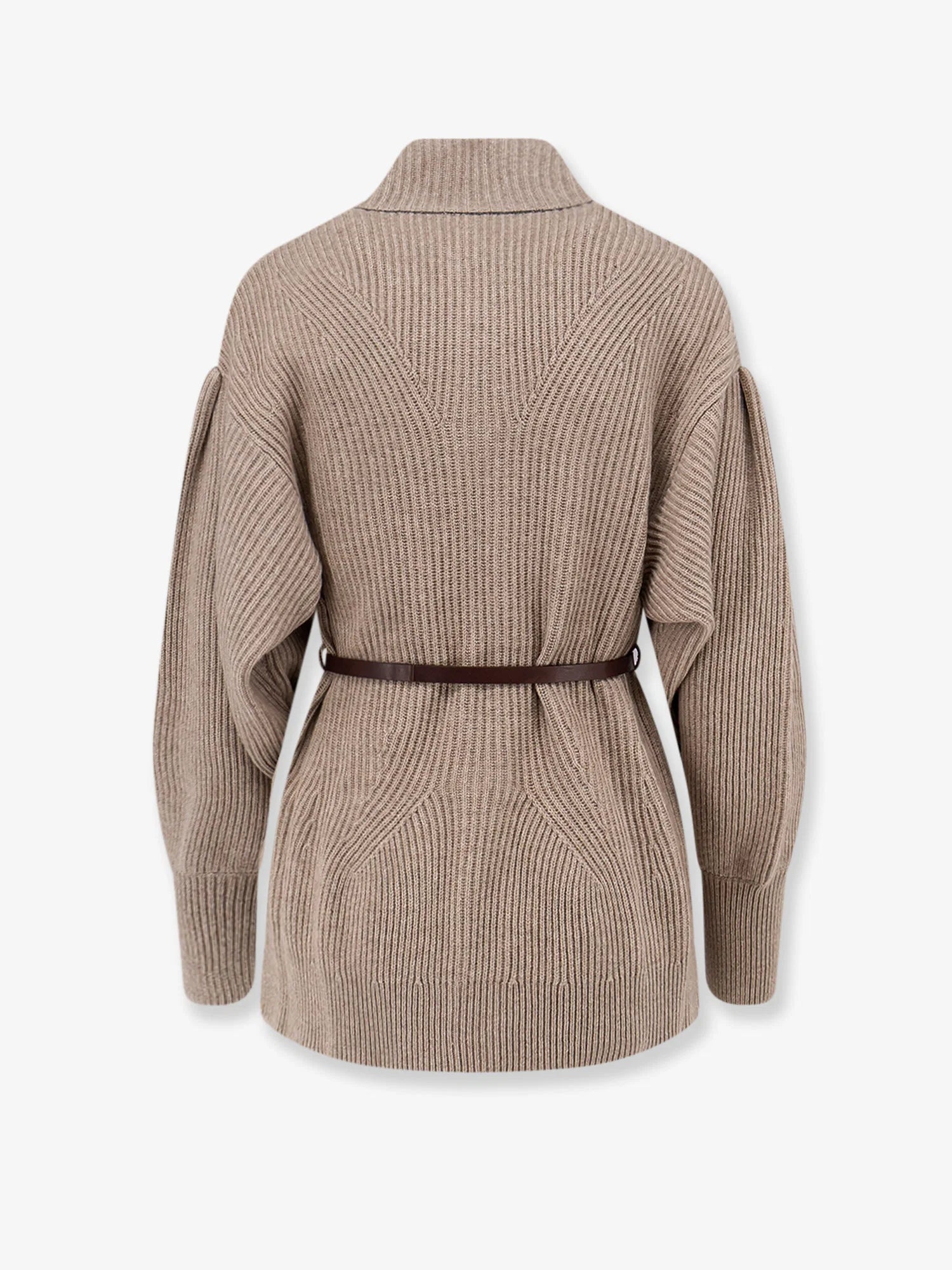 Wool, cashmere, and silk blend cardigan