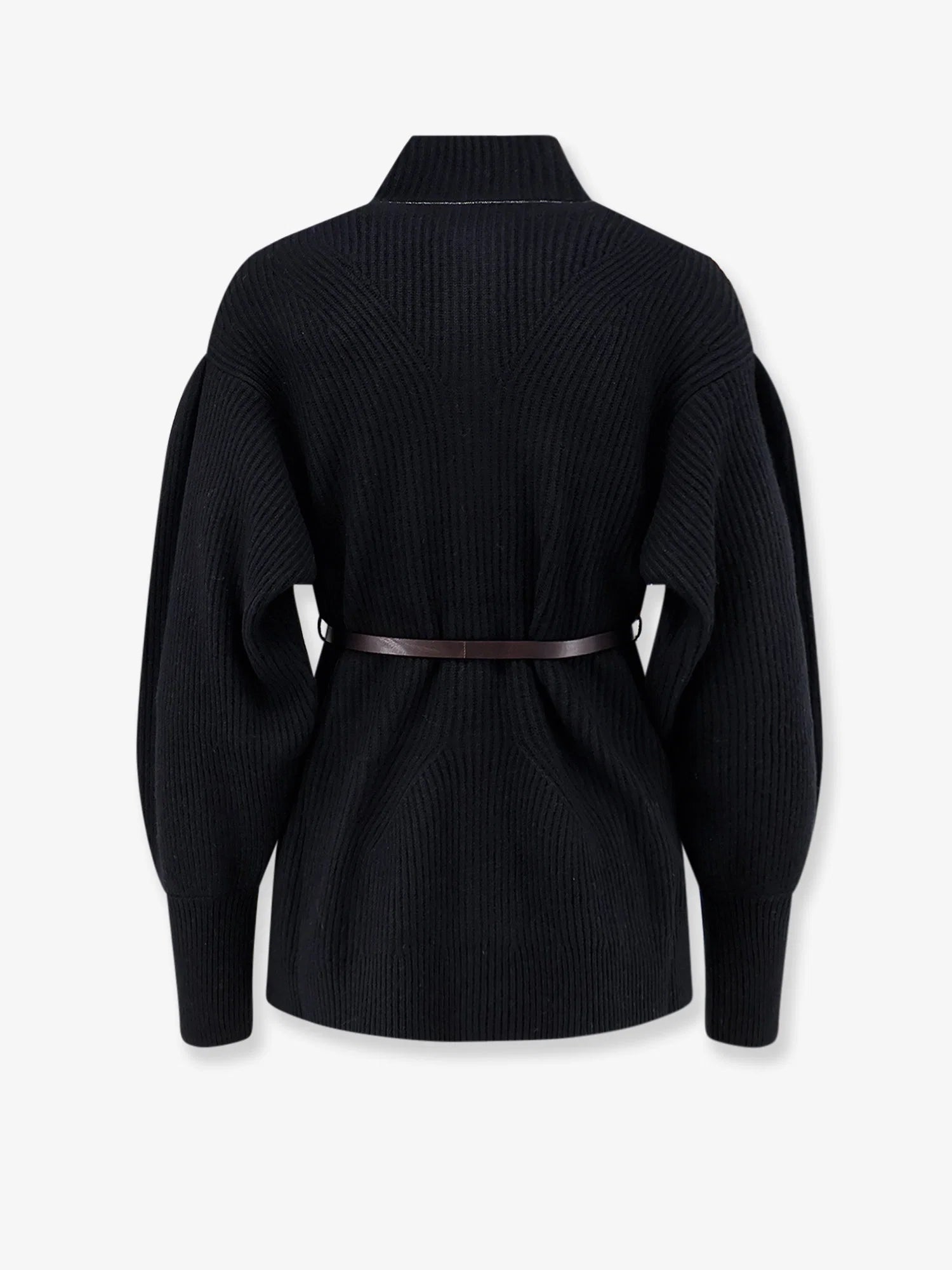 Wool, cashmere, and silk blend cardigan