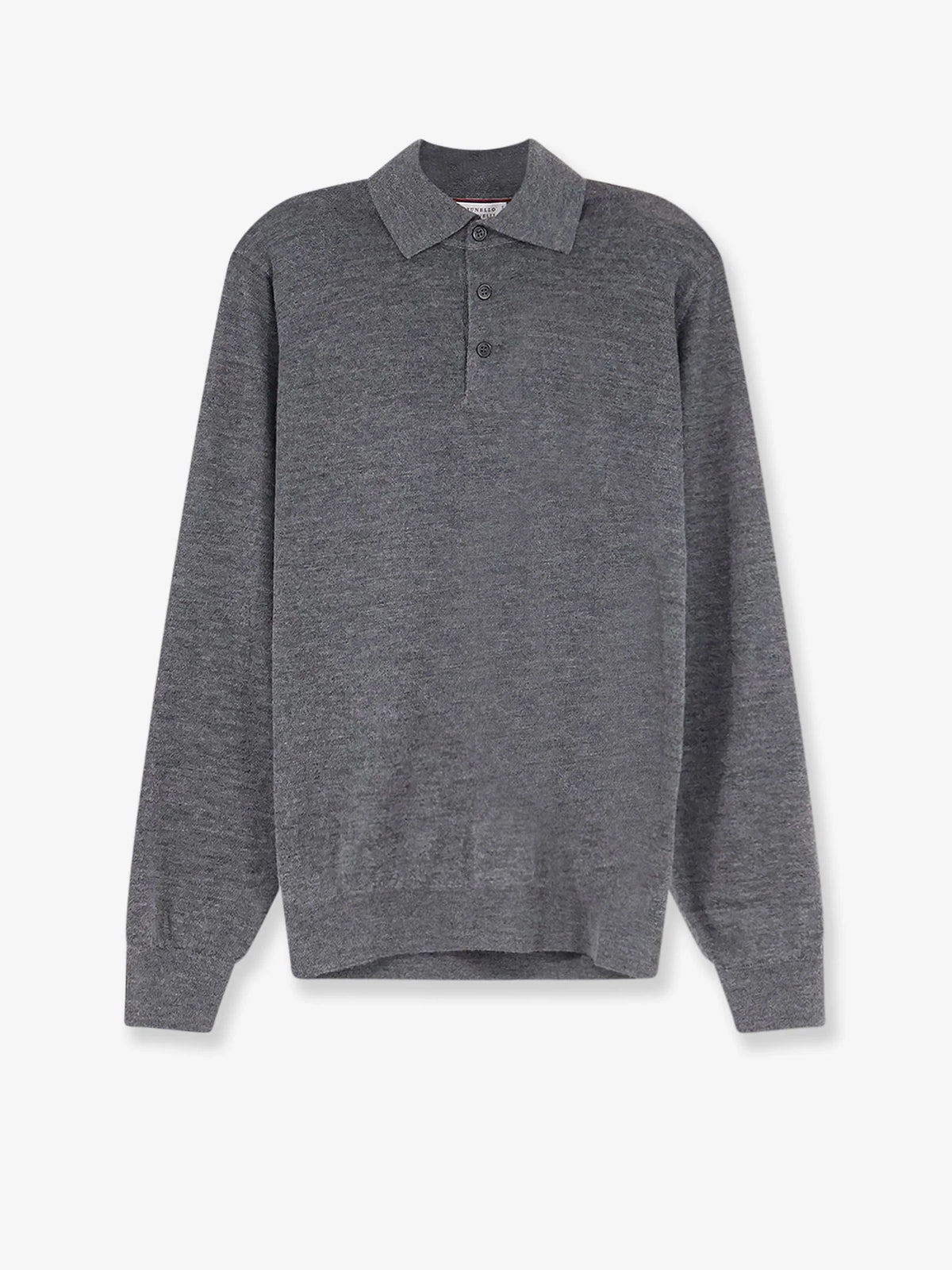 Cashmere and cotton polo shirt